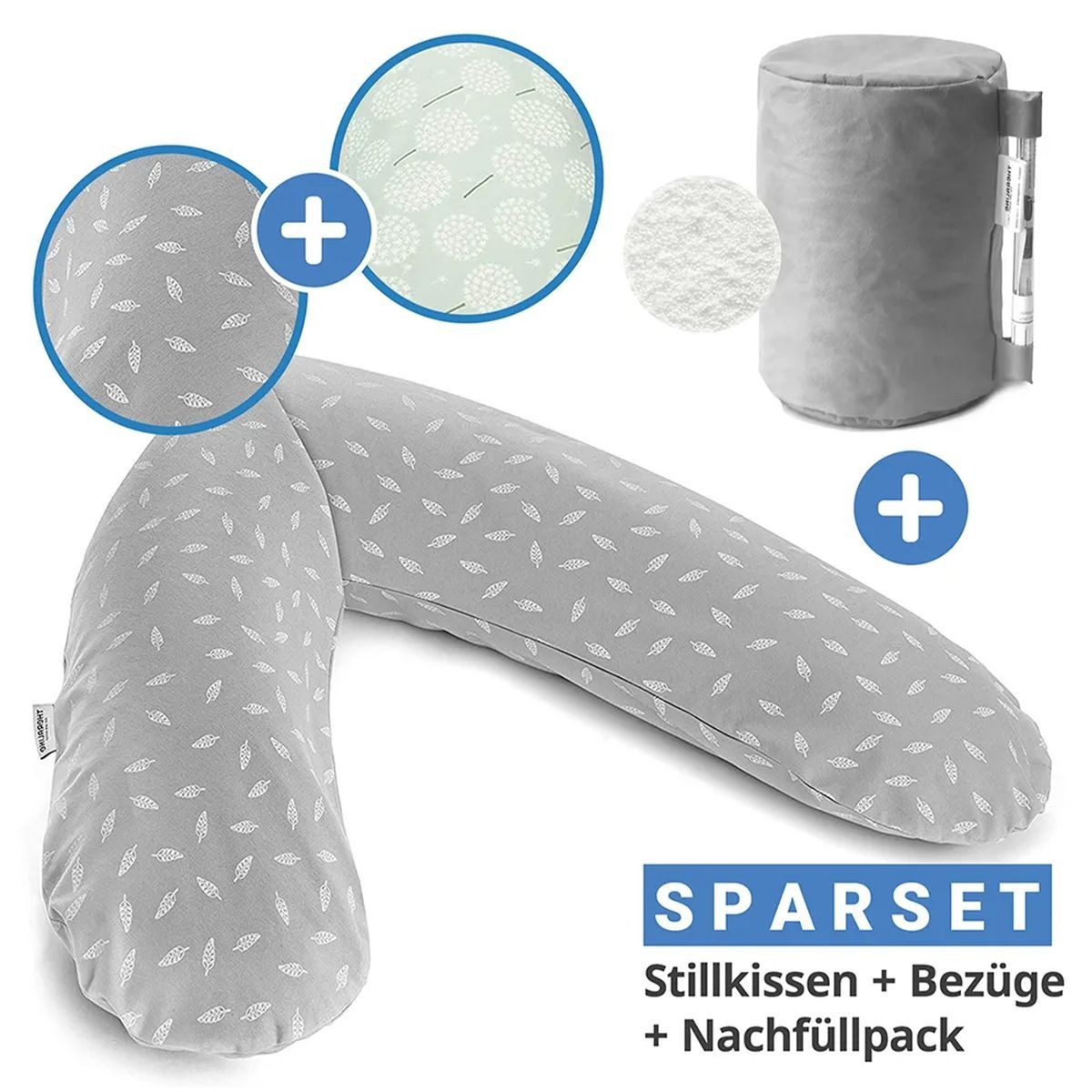 Theraline Stillkissen Das Original - Leaves & Pusteblume, Schwangerschaftsk günstig online kaufen