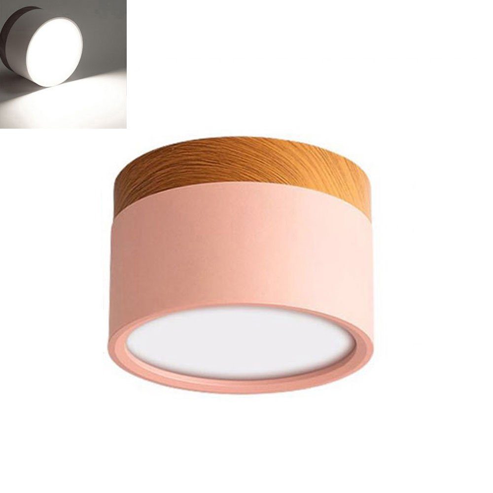 15W Naturweiß Rosnek Deckenleuchte Rosa Kaltweiß Warmweiß, Kaltweiß, Licht, Downlight,7/15W,Aluminium,Innendekoration LED