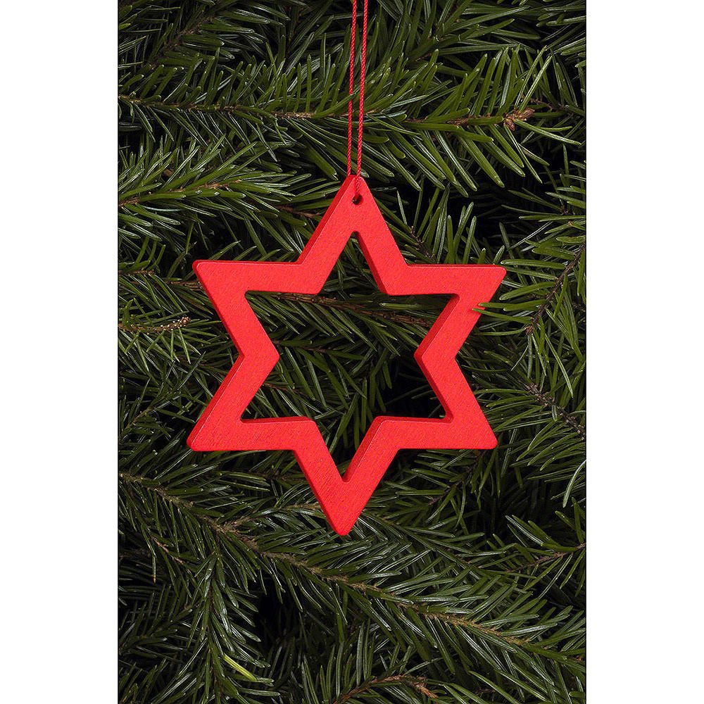 Christian Ulbricht Dekohänger Christbaumschmuck Stern rot (7,8/6,2cm) von Christian Ulbricht