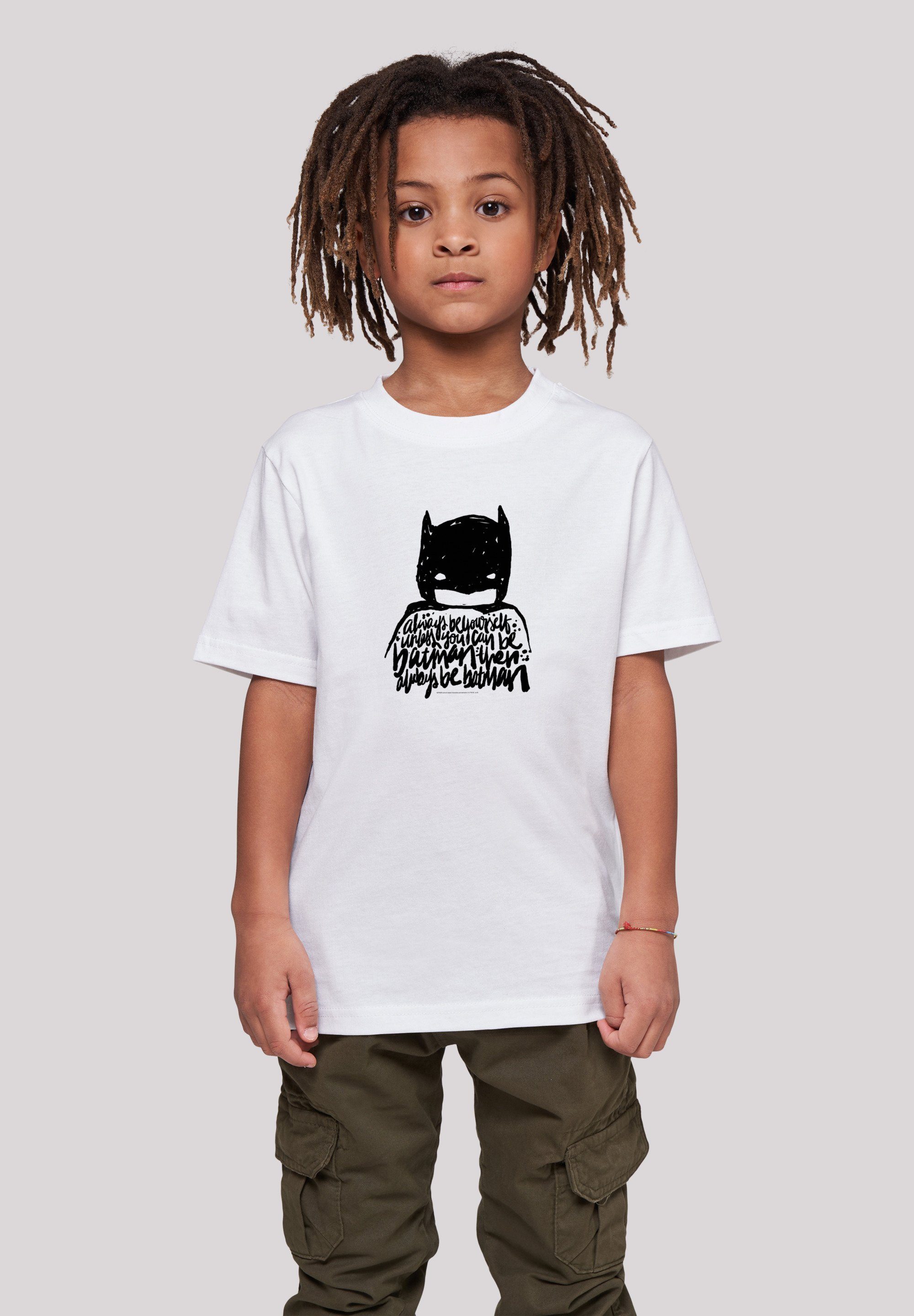 F4NT4STIC T-Shirt DC Comics Batman Always Be Yourself Print weiß