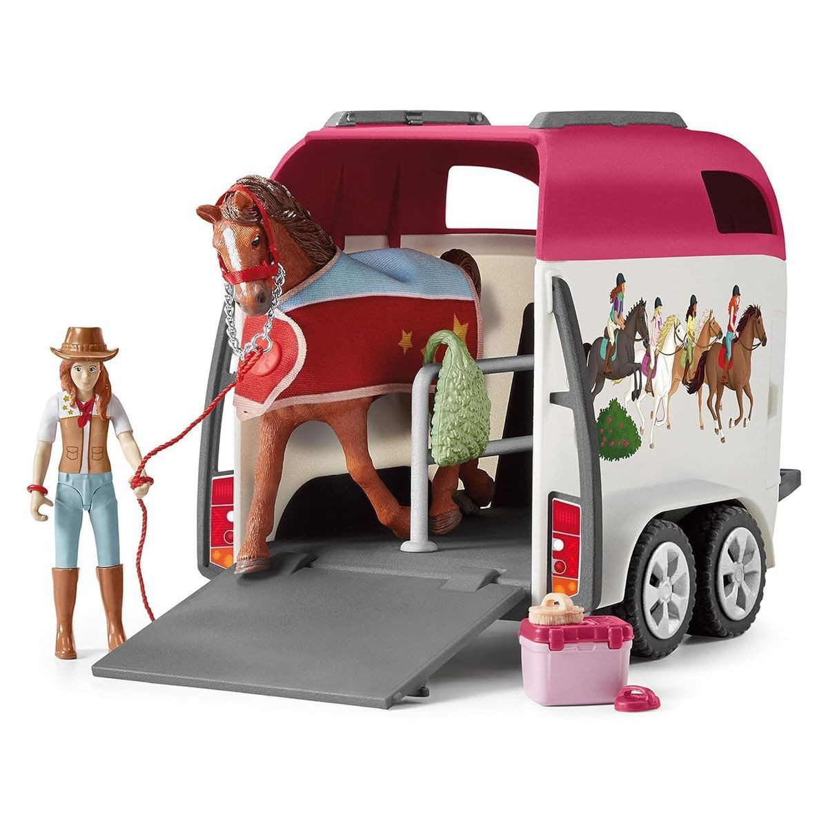 Schleich® Spielwelt Schleich 42535 - Horse Club - Abenteuer mit Auto und Pferdeanhänger – Bild 2 von 4