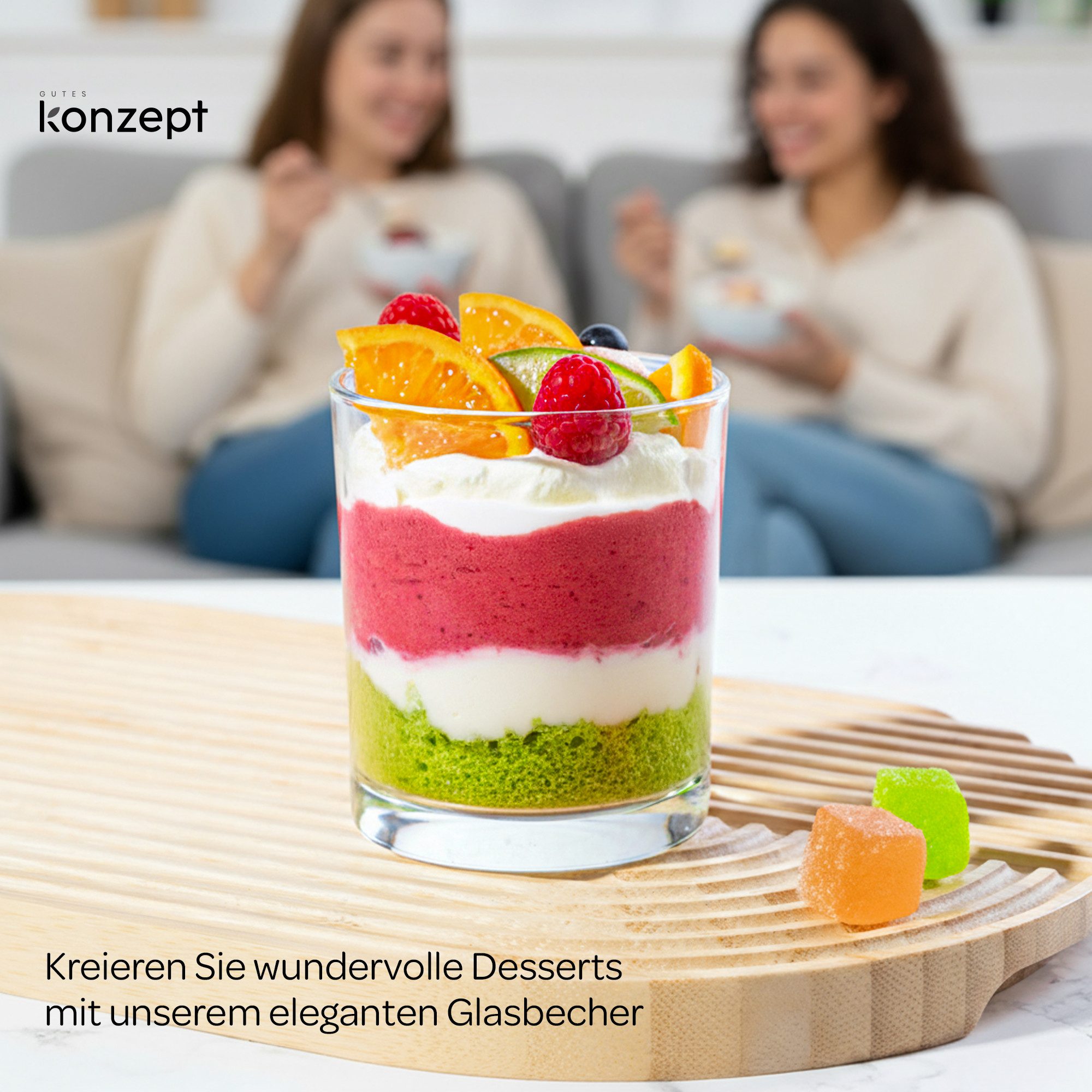 KONZEPT Dessertschale 6/12er Set 180 ml – Klassisches Design, Spülmaschinengeeignet, Kompakt, (12-tlg), Ideal für Desserts, Eis, Mousses und Snacks – Europäisch – Bild 5 von 5