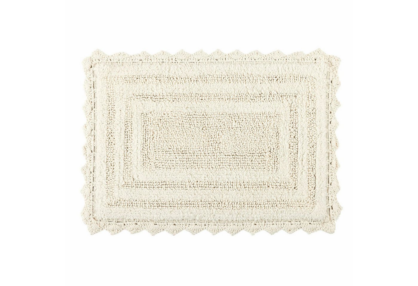 Mirabeau Badematte Badematte Yalexir creme, Höhe 400 mm, 100% Baumwolle