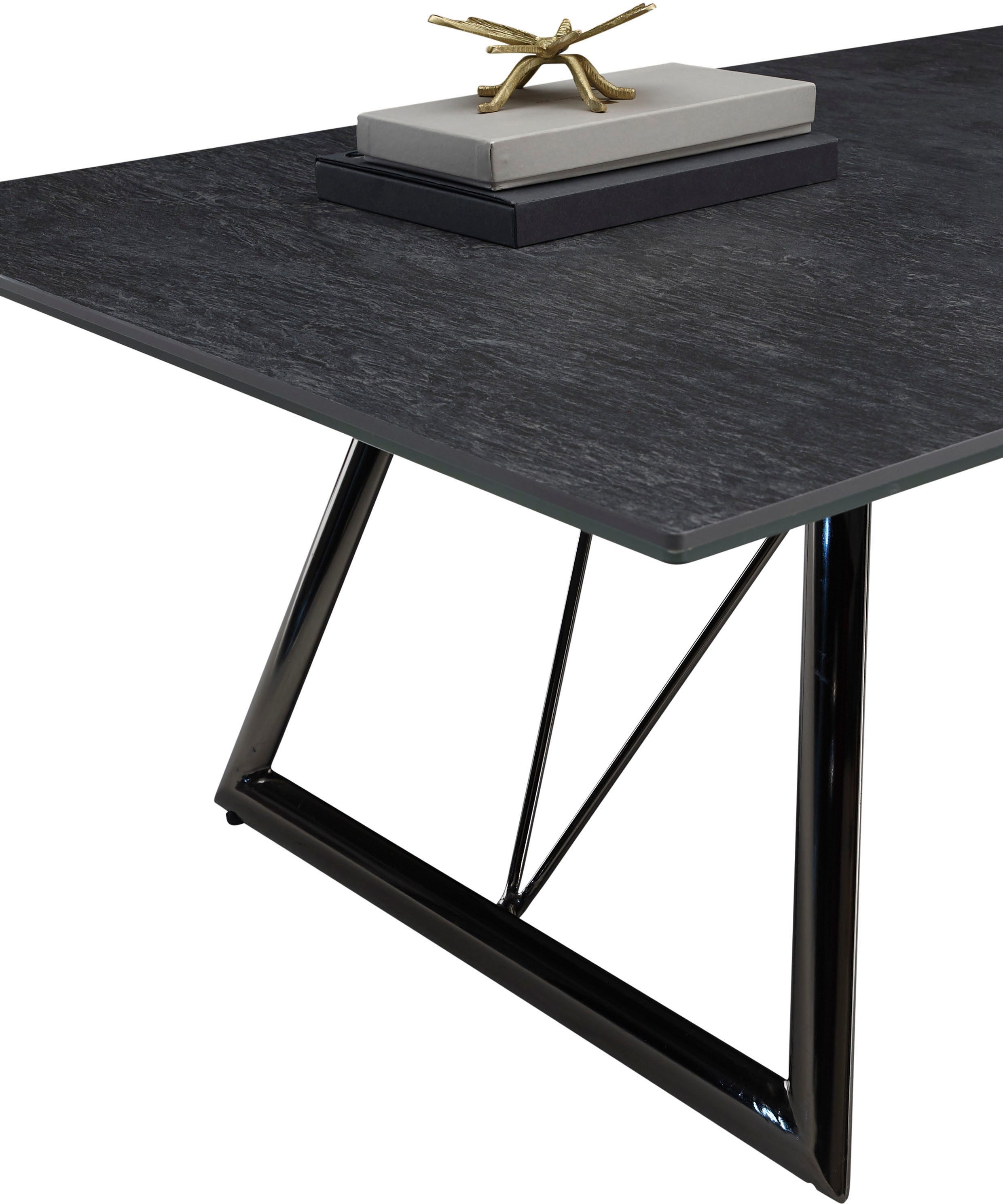 Stolkom Sp.z.o.o. Couchtisch Evina, 110 cm breit, Tisch mit Keramikoberfläche