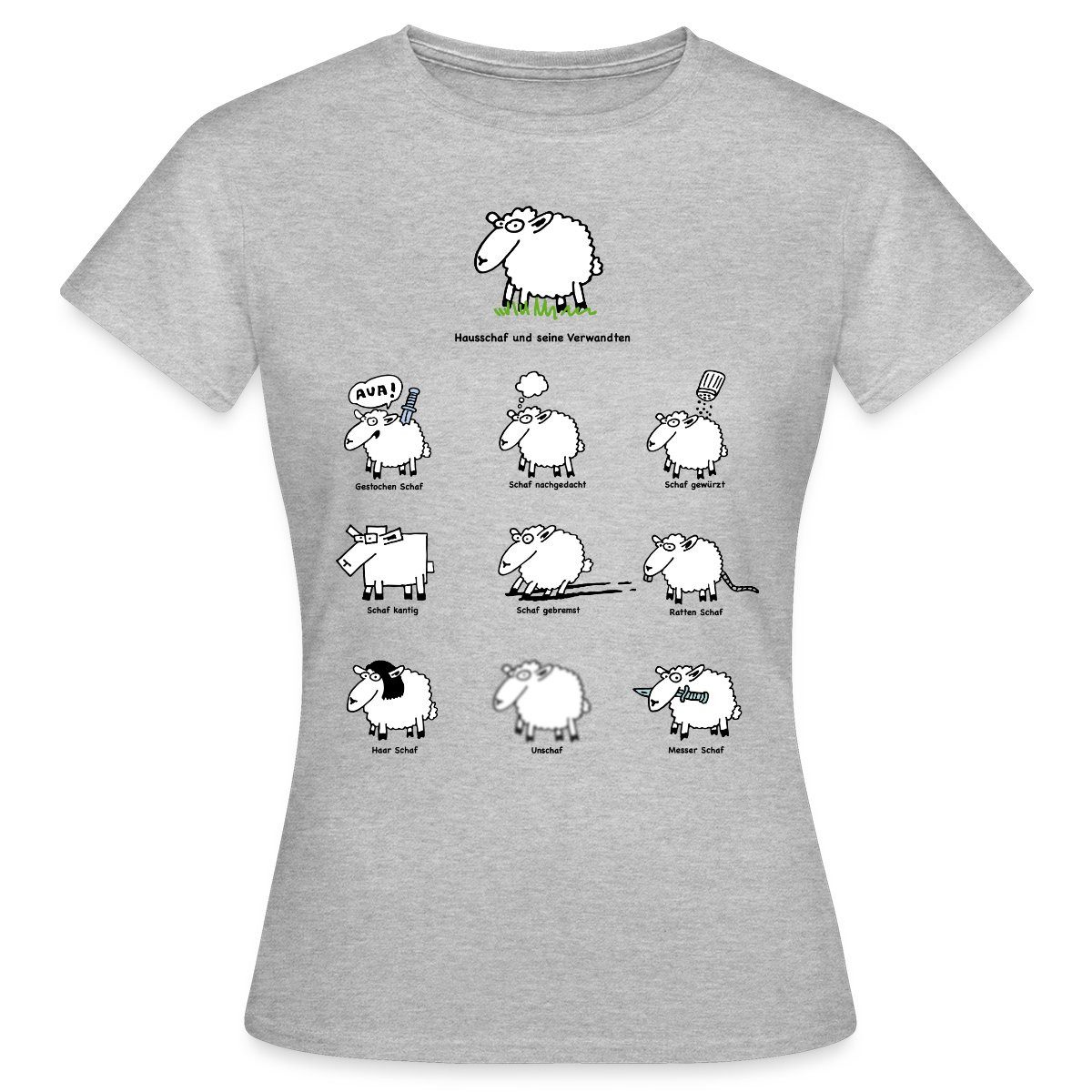 T-Shirt Schafe Lustige Schafkunde Witziges Schäfchen Frauen T-Shirt