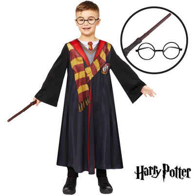 Amscan Zauberer-Kostüm Harry Potter Deluxe Kinder Kostüm