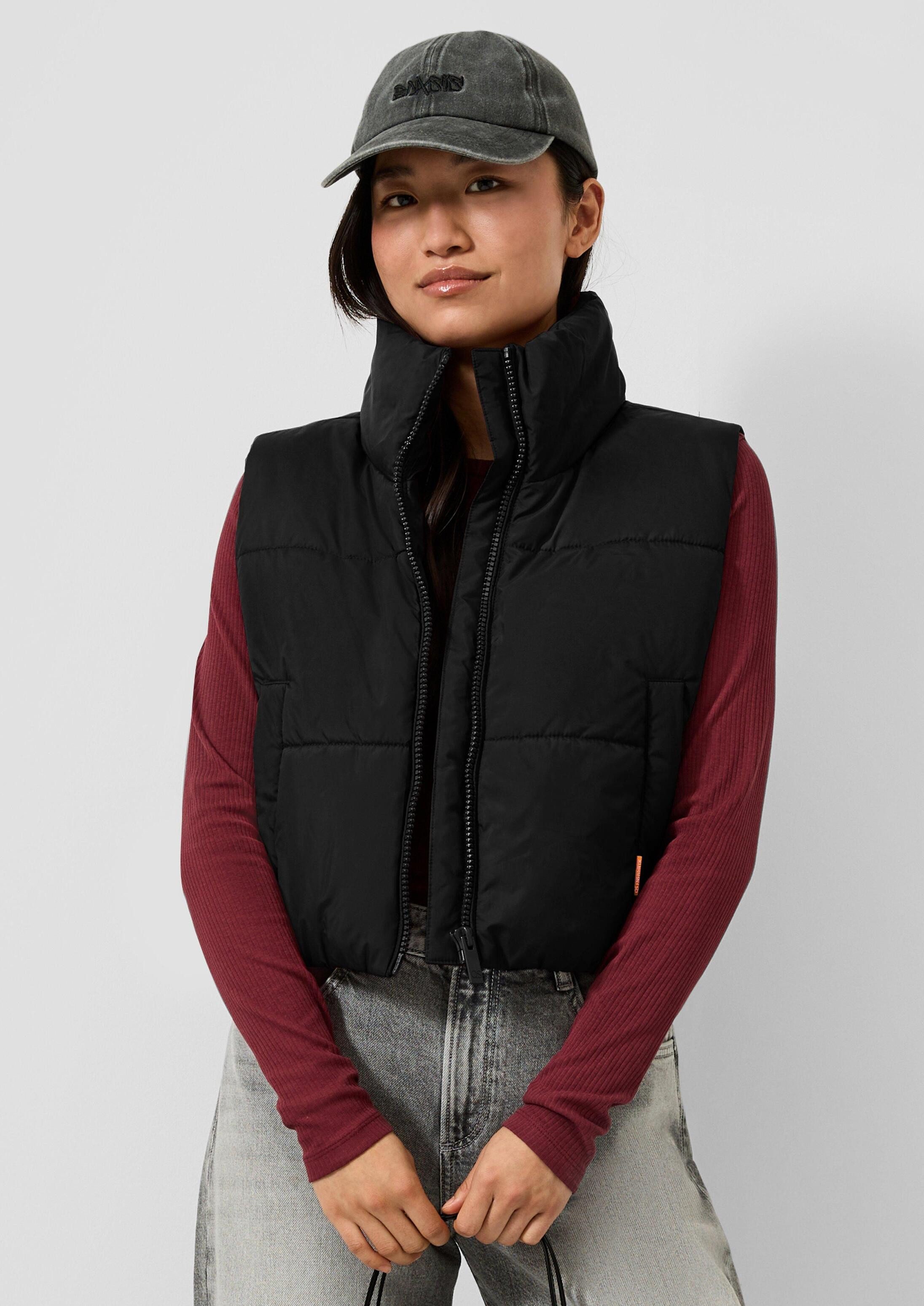 QS Outdoorjacke Outdoor-Weste Verkürzte Pufferweste