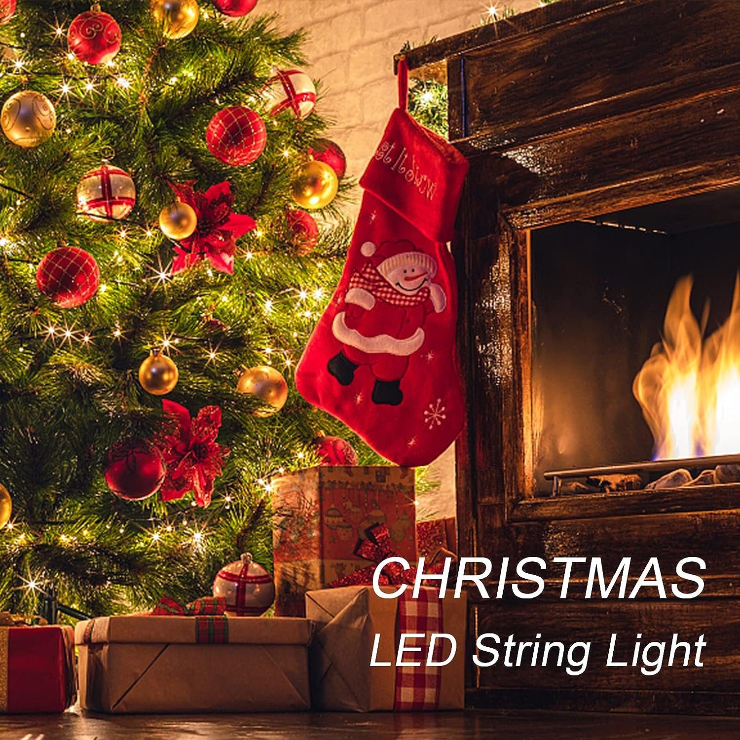 30 LED 3M Draht Lichterkette Micro Lichterkette,für Weihnachten,Halloween,Valentinstag Kupfer Lichterkette LED,Warmweiß, MUPOO Batterie,