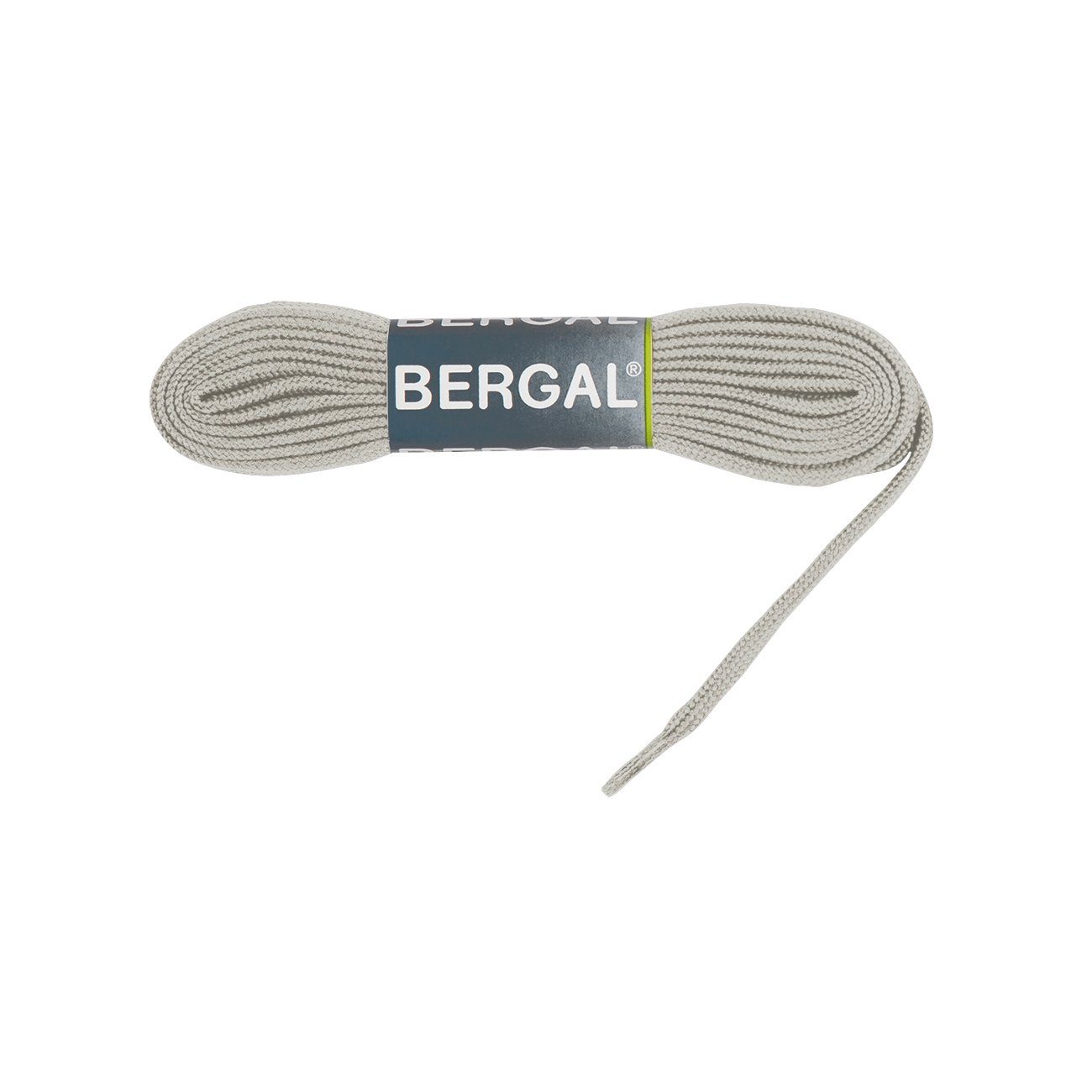 Bergal Schnürsenkel Sneaker Laces - Flach - 10 mm Breit Hellgrau