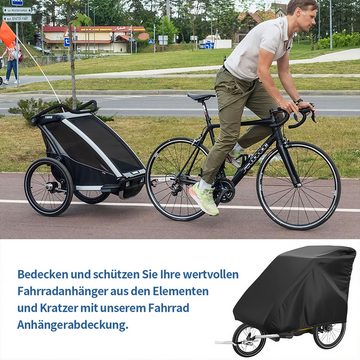 Welikera Fahrradschutzhülle, Abdeckung für Fahrradanhänger Sonnenschutz Wasserdicht