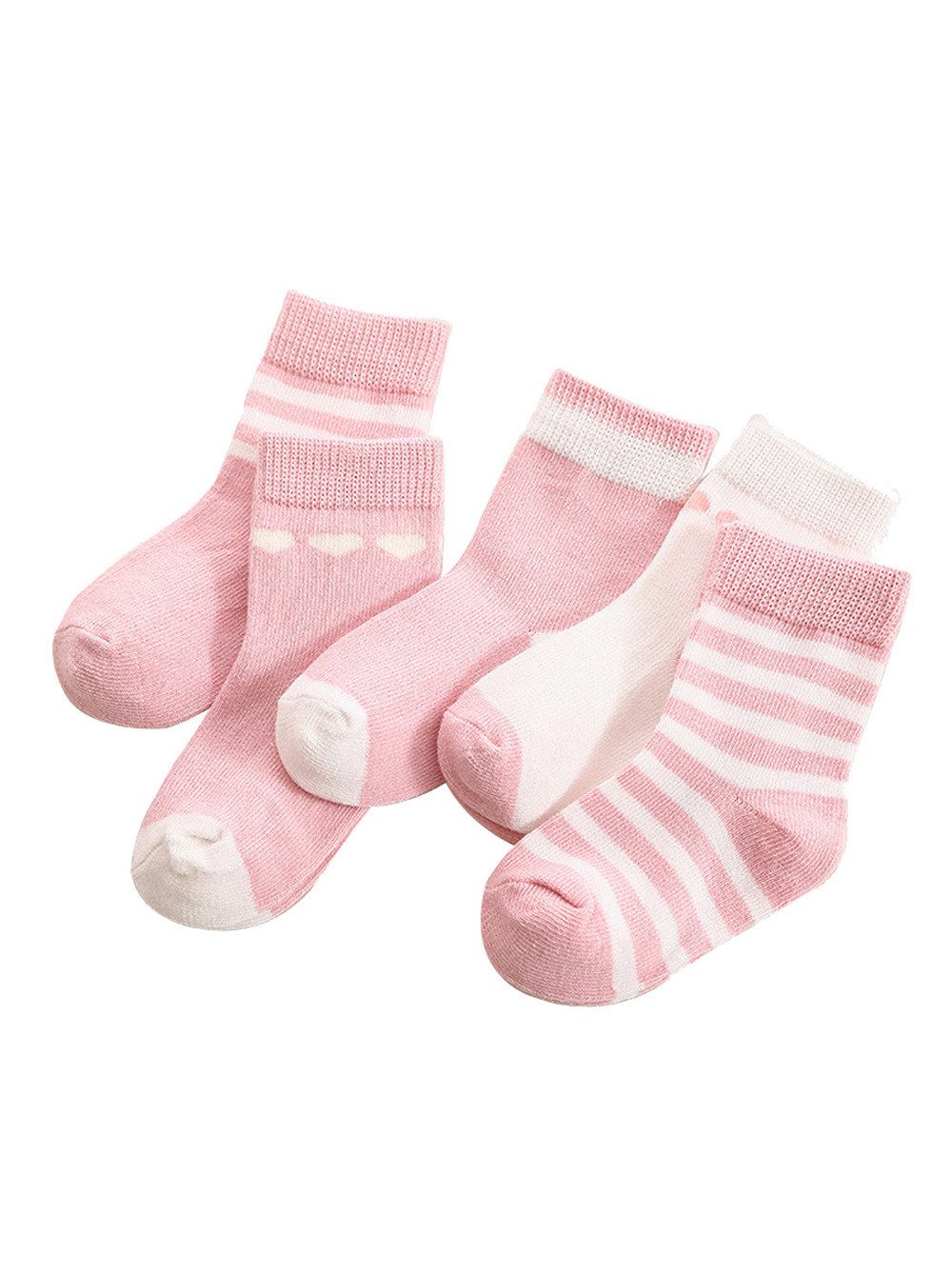 axy Langsocken axy Kinder Socken 5 Paar Multipack Jungen Mädchen Kindersocken (5er Pack) Geschenke Bunte Weich Kindersocken