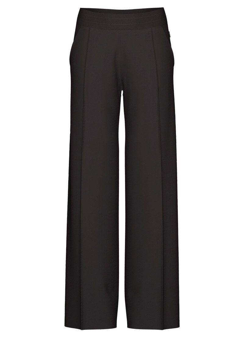 Jerseyhose TRIGEMA Freizeithose mit weitem Bein und hohem Bund