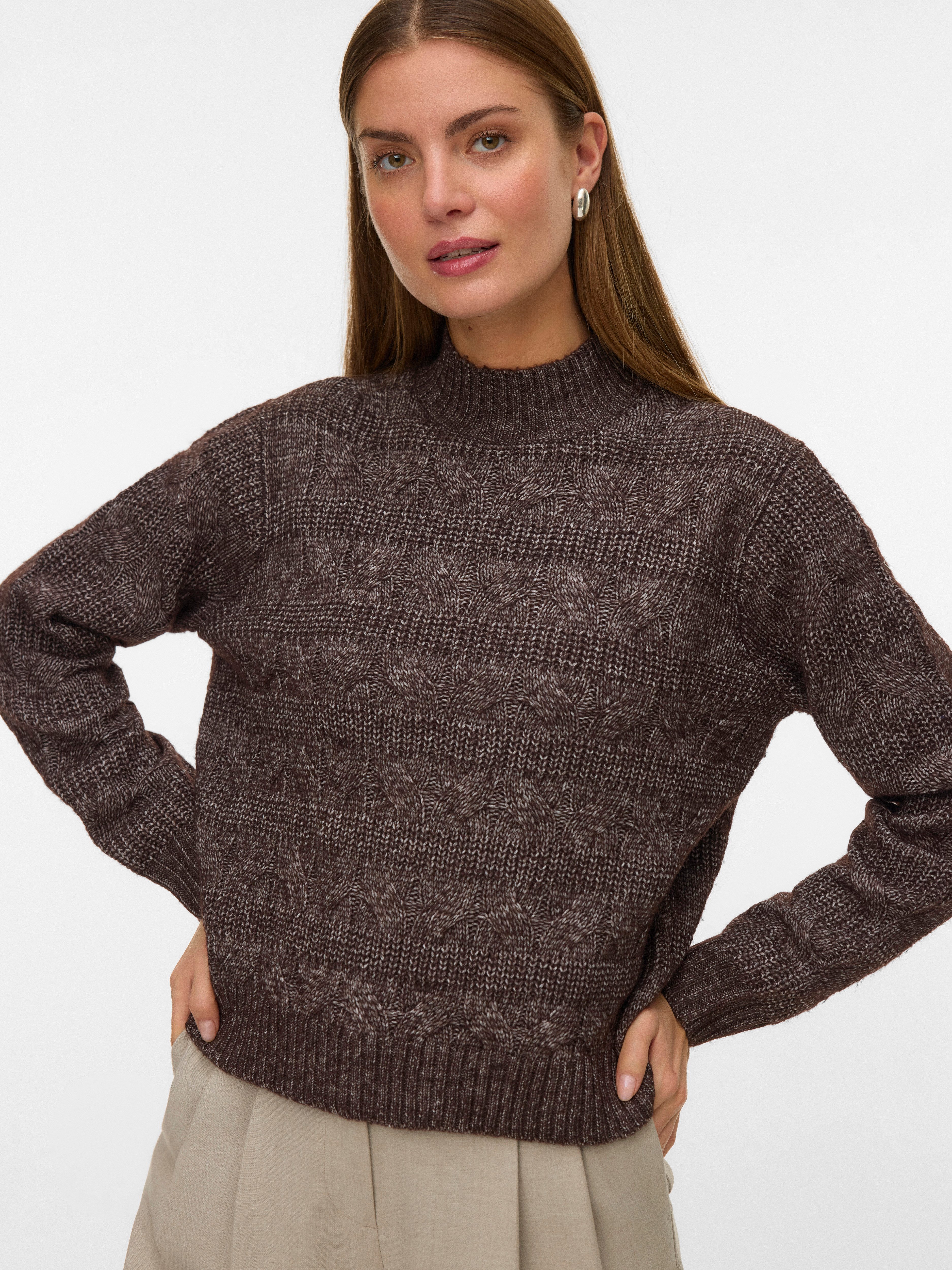 Vero Moda Strickpullover VMVIRGO LS HIGHNECK PULLOVER BF günstig online kaufen