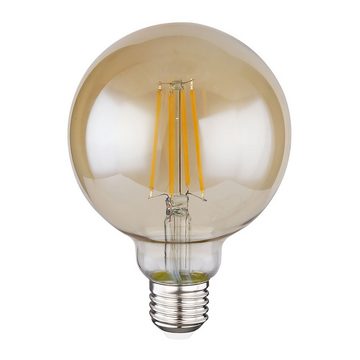 Globo LED-Leuchtmittel, Filament LED Leuchtmittel Retro LED Glühbirne Edison E27 amber
