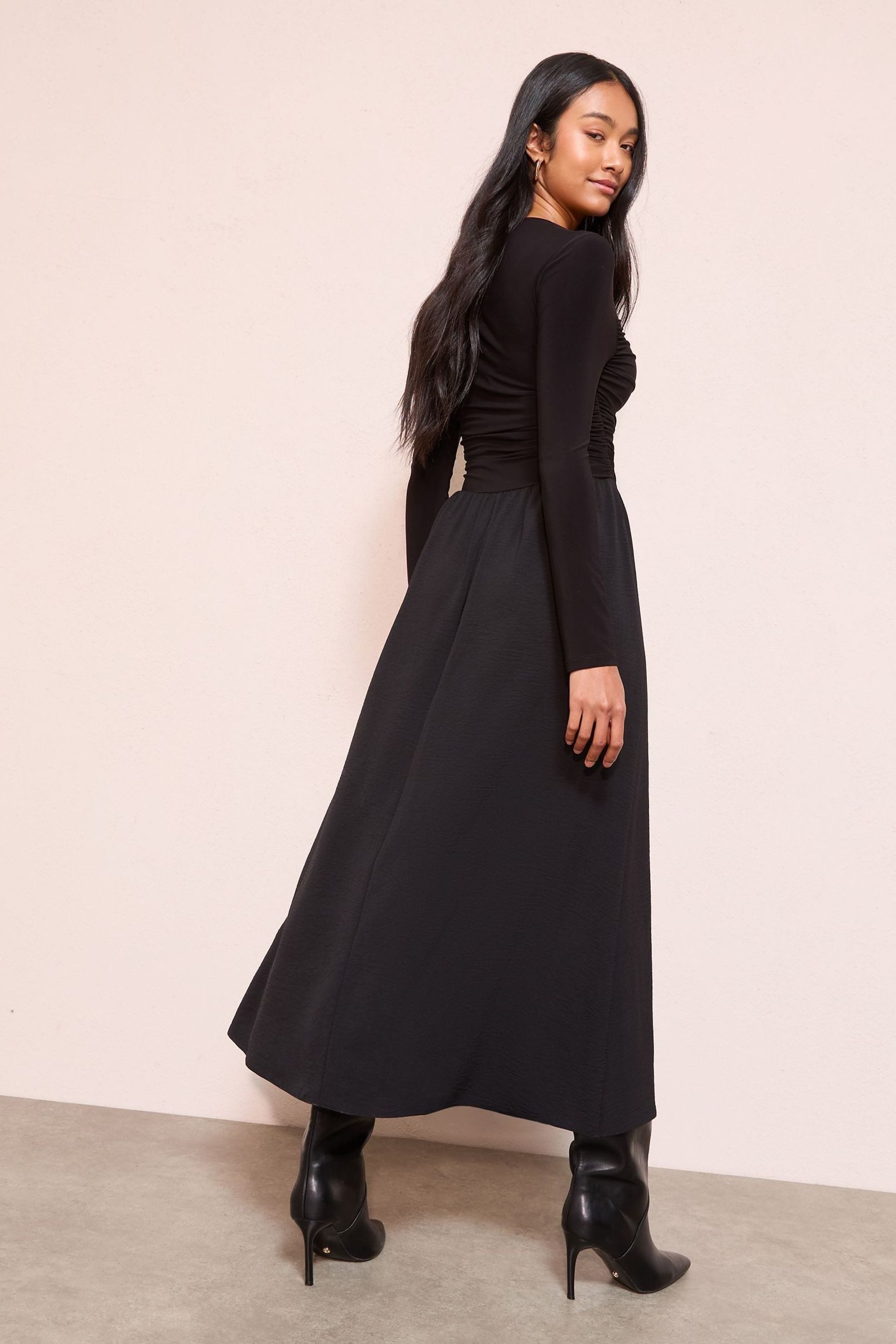 Friends Like These Midikleid Friends Like These Gerafftes 2-in-1 Midikleid günstig online kaufen