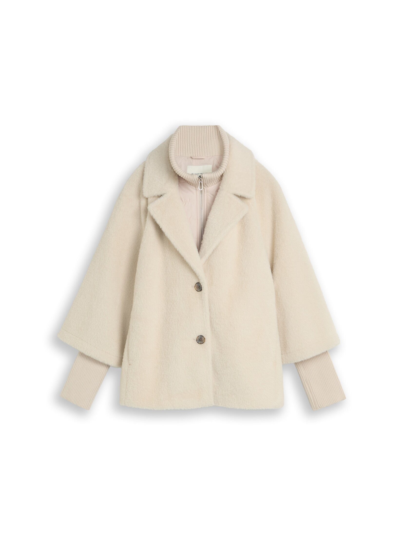 TOM TAILOR Sommerjacke Jacken Cosy Cape Jacke im 2-in-1-Look