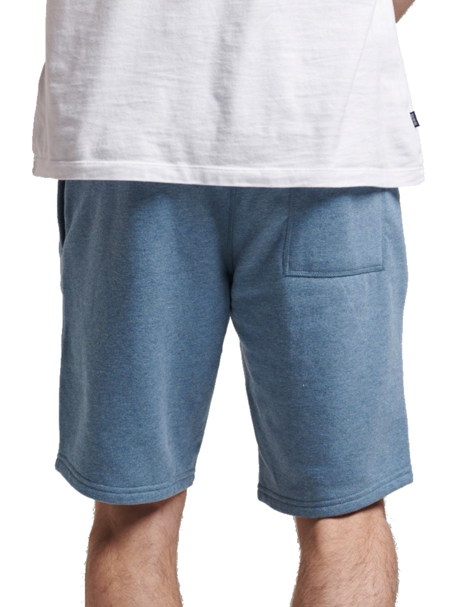 Sweatshorts mit Jersey-Shorts Hose Superdry blau Logo-Stickerei Vintage