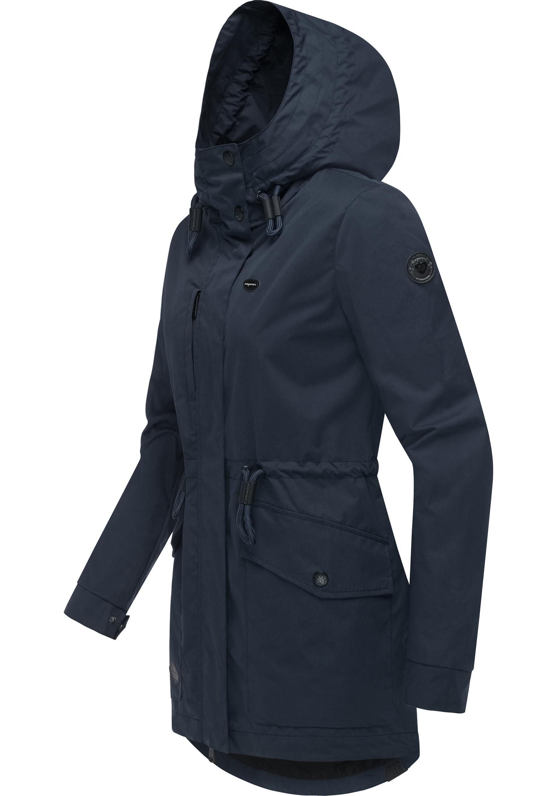 Ragwear Parka Alysa stylische Damen Übergangsjacke mit Taillenzugband günstig online kaufen