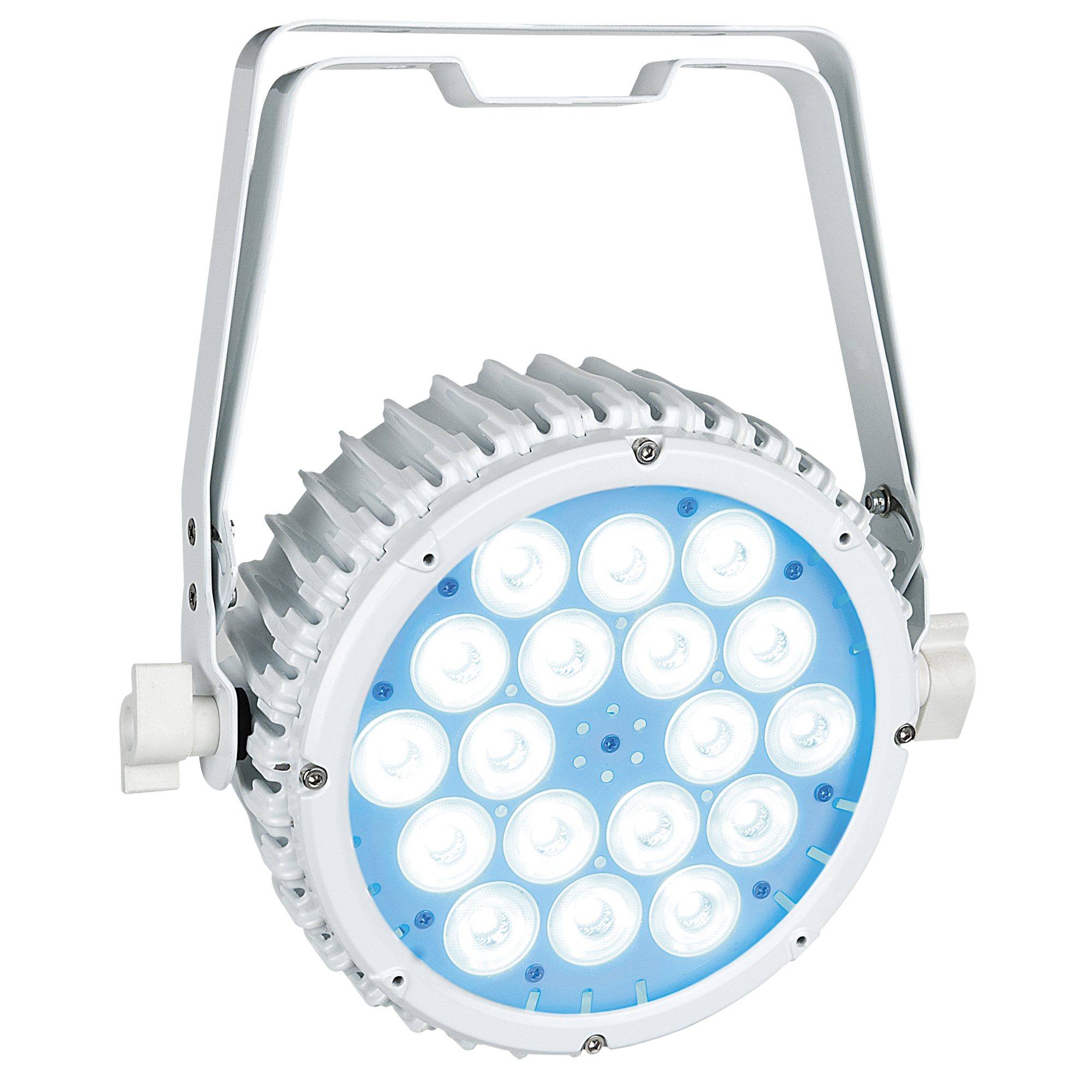 Showgear Discolicht Showtec Compact Par 18 MKII 18x 3 W RGB LED PAR - weiß