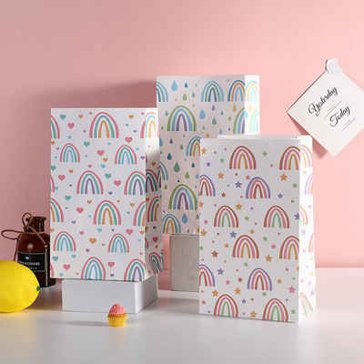 FIDDY Geschenkpapier 30 Stück Einhorn-Regenbogen-Party-Geschenktüten, geeignet für, Geburtstage, Hochzeiten, Babypartys und andere Feierlichkeiten.