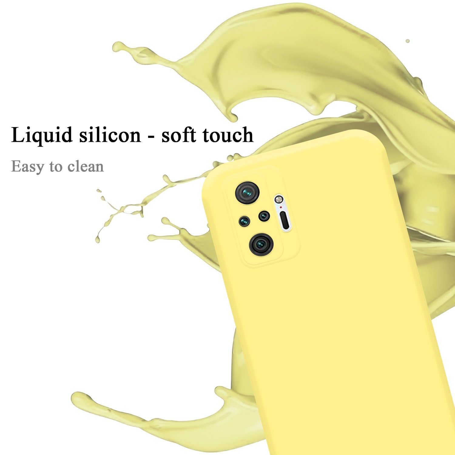 Cadorabo Handyhülle für Xiaomi RedMi NOTE 11 PRO+ Hülle Xiaomi RedMi NOTE 11 PRO+, Flexible Hülle TPU Silikon Schutzhülle Back Cover Case
