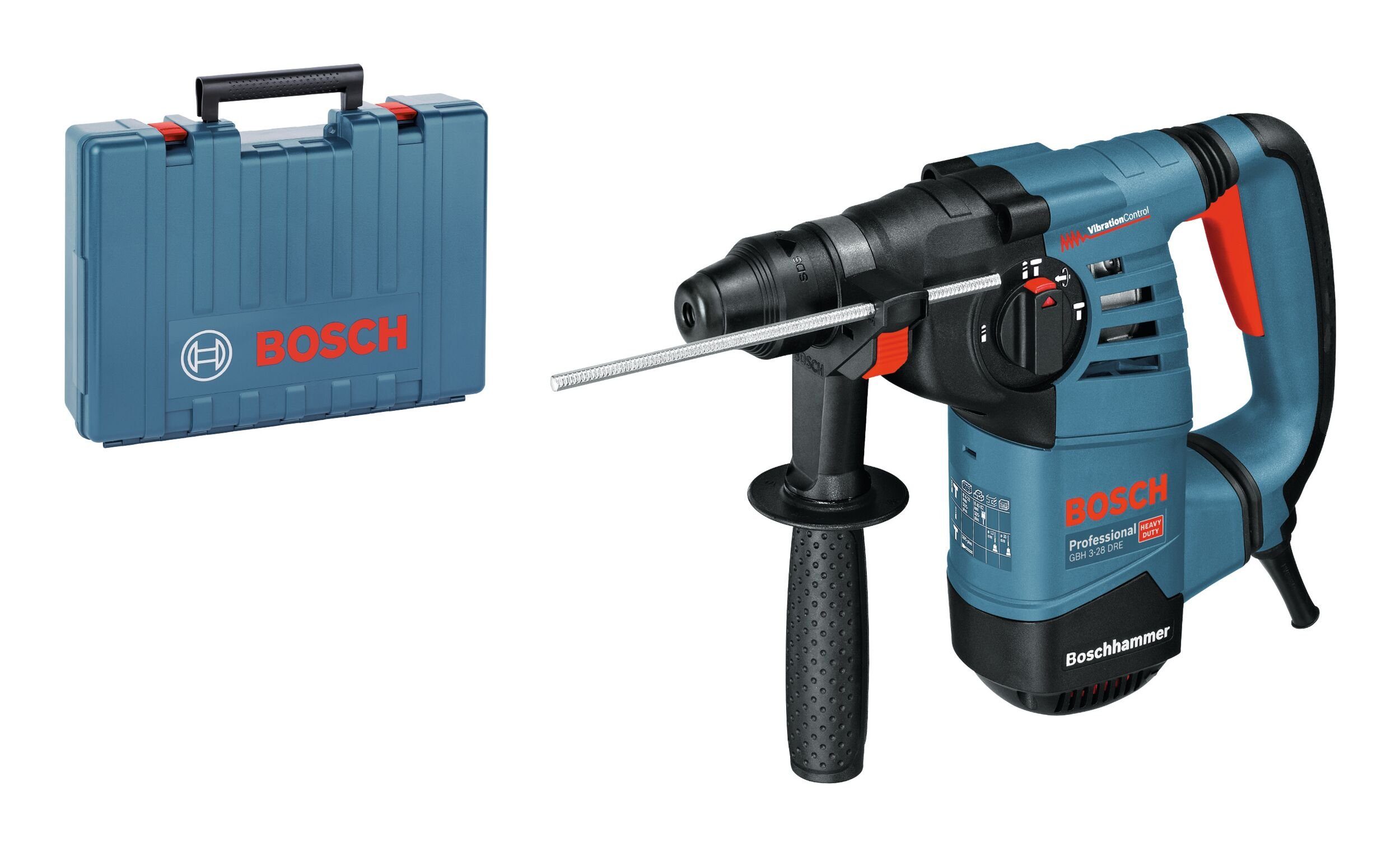 Bosch Professional Bohrhammer GBH 3-28 DRE, 230 V, max. 900 U/min, Mit SDS plus - im Handwerkerkoffer