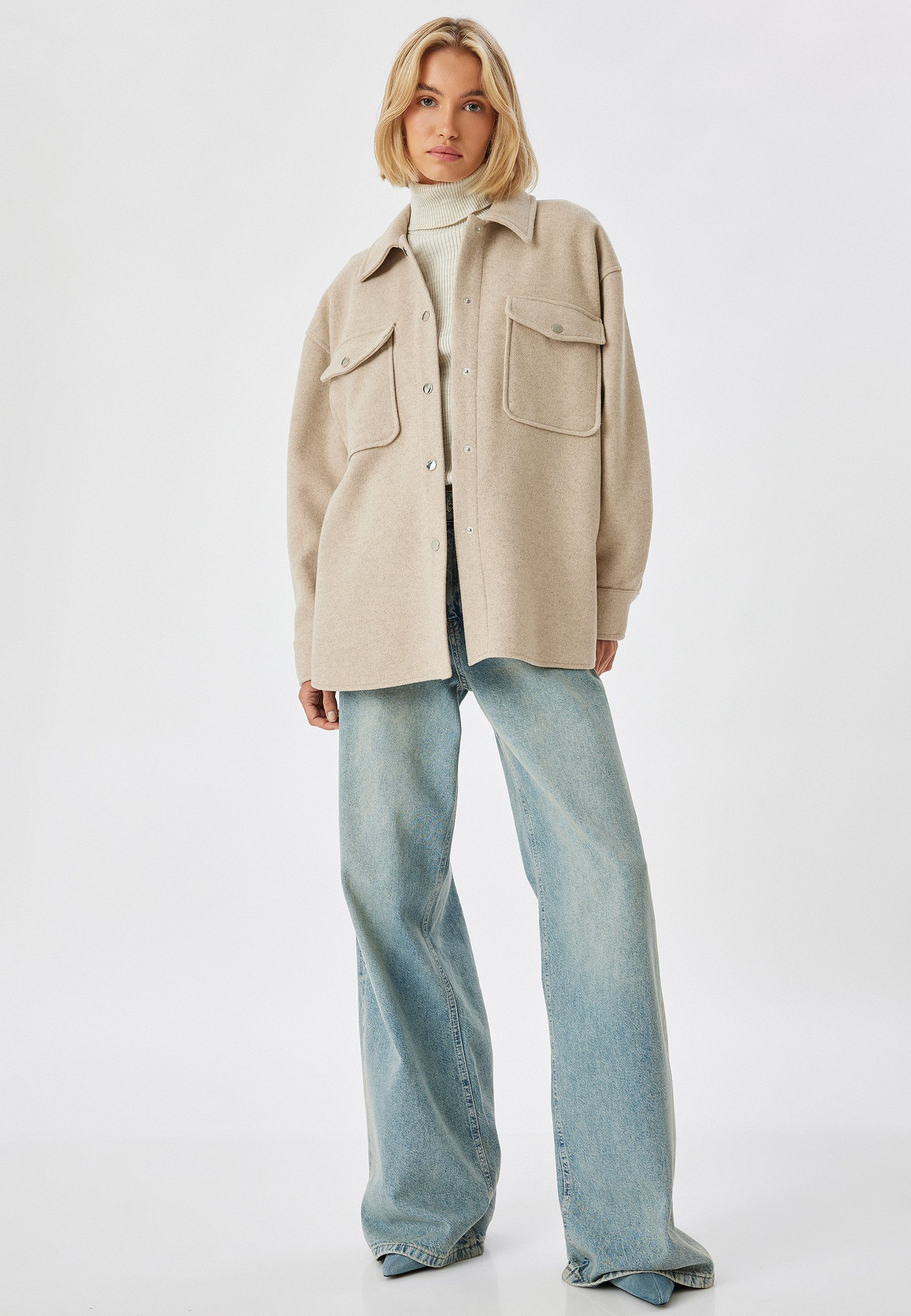 Koton Hemdjacke Regular Klassisch