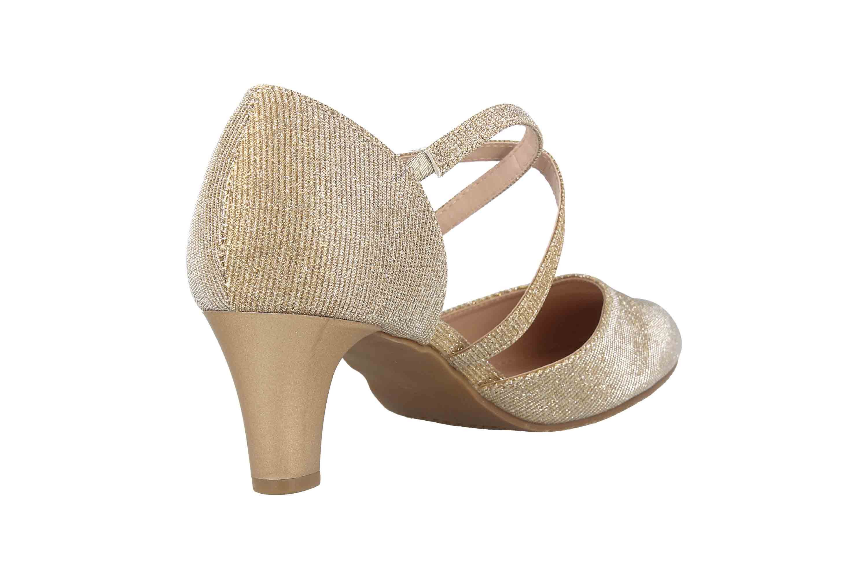 LadyPepp 2GY0211502 Gold Glitter Pumps – Bild 3 von 5