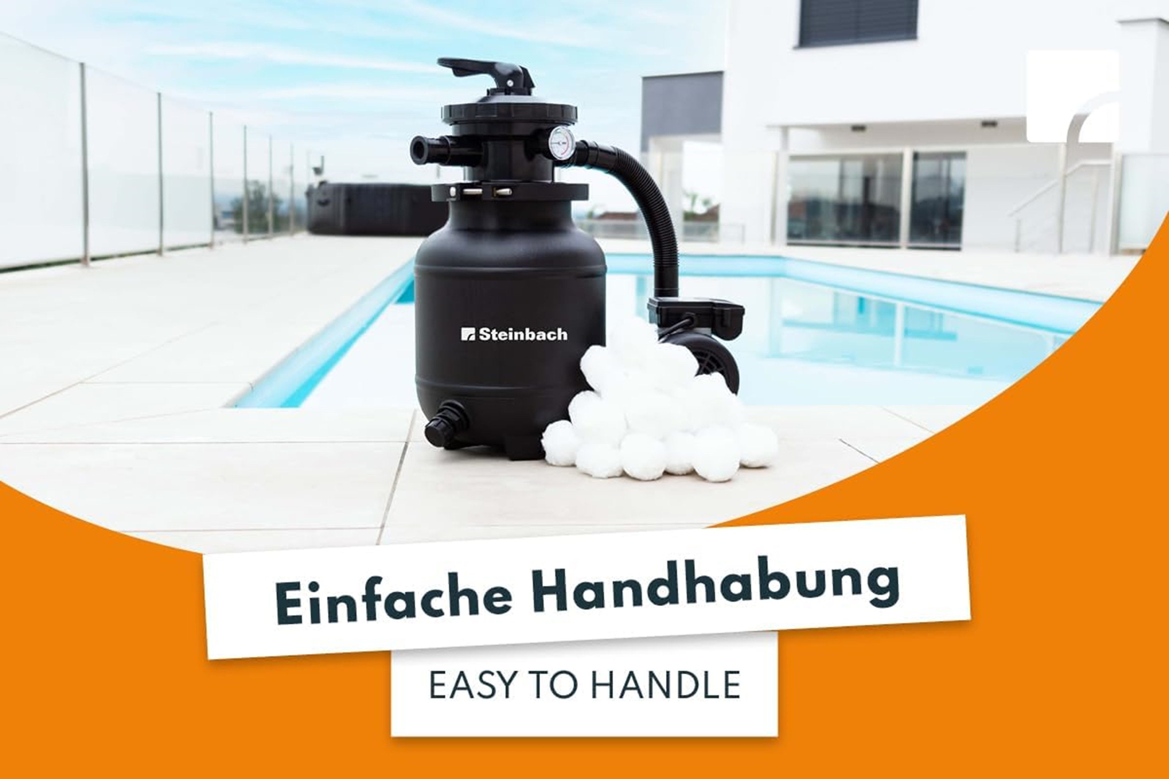 Steinbach Filterbälle Filter Balls 700 g Reinigende Filterbälle für Pools, Kompatibel mit allen handelsüblichen Sandfilteranlagen