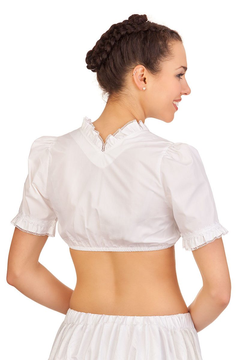 KRÜGER COLLECTION Dirndlbluse Dirndlbluse - TABEA - weiß
