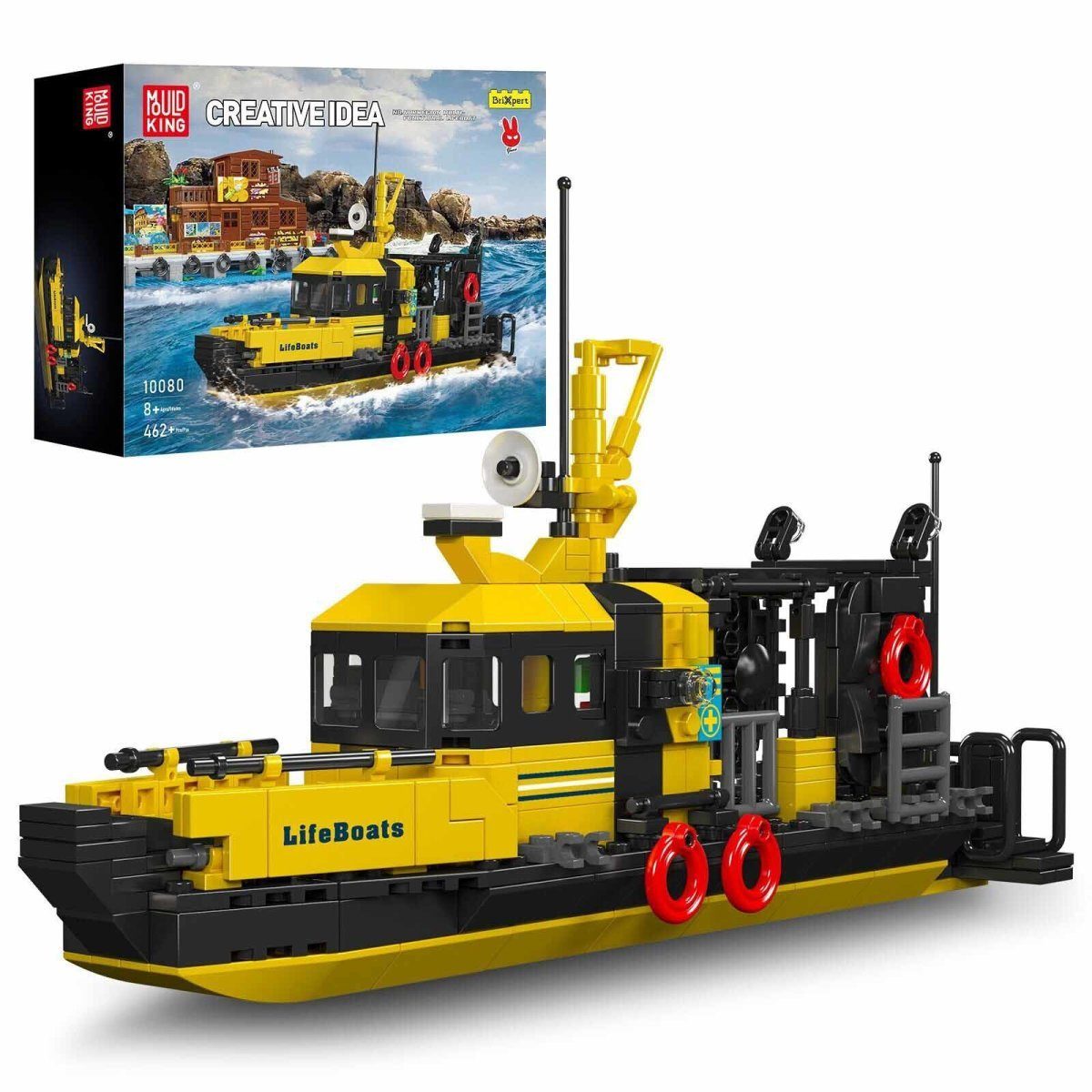 Mould King 10080 Norwegian Lifeboat Spielbausteine