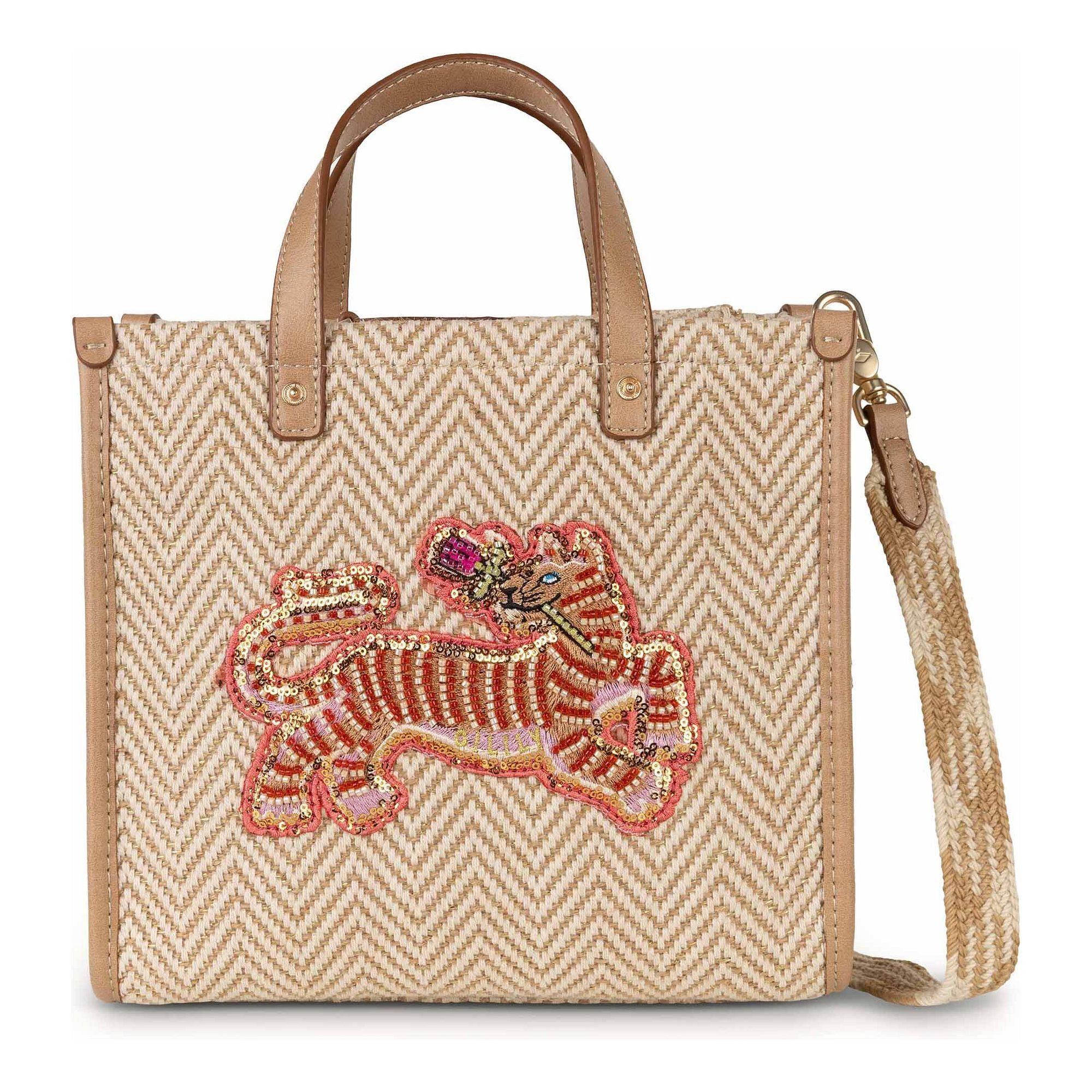 Oilily Shopper Zigzag Stripe, Bast