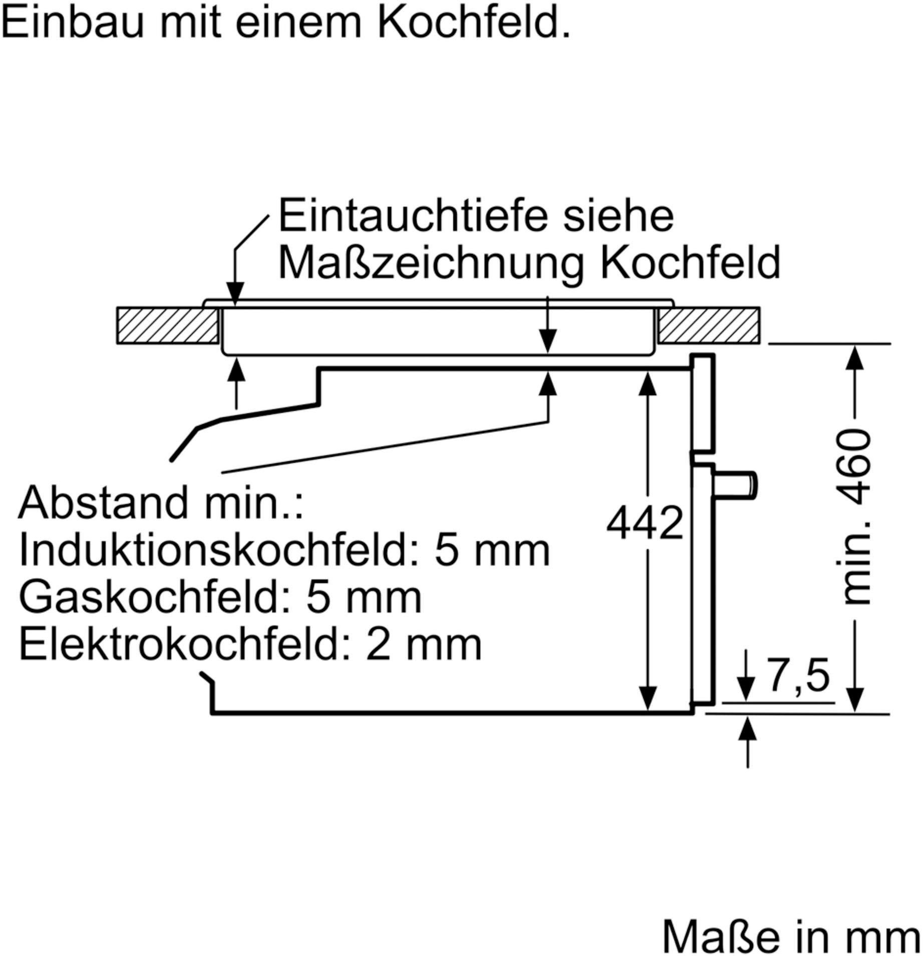 Einbau-Dampfgarer mit BOSCH CDG634AS0, touchControl
