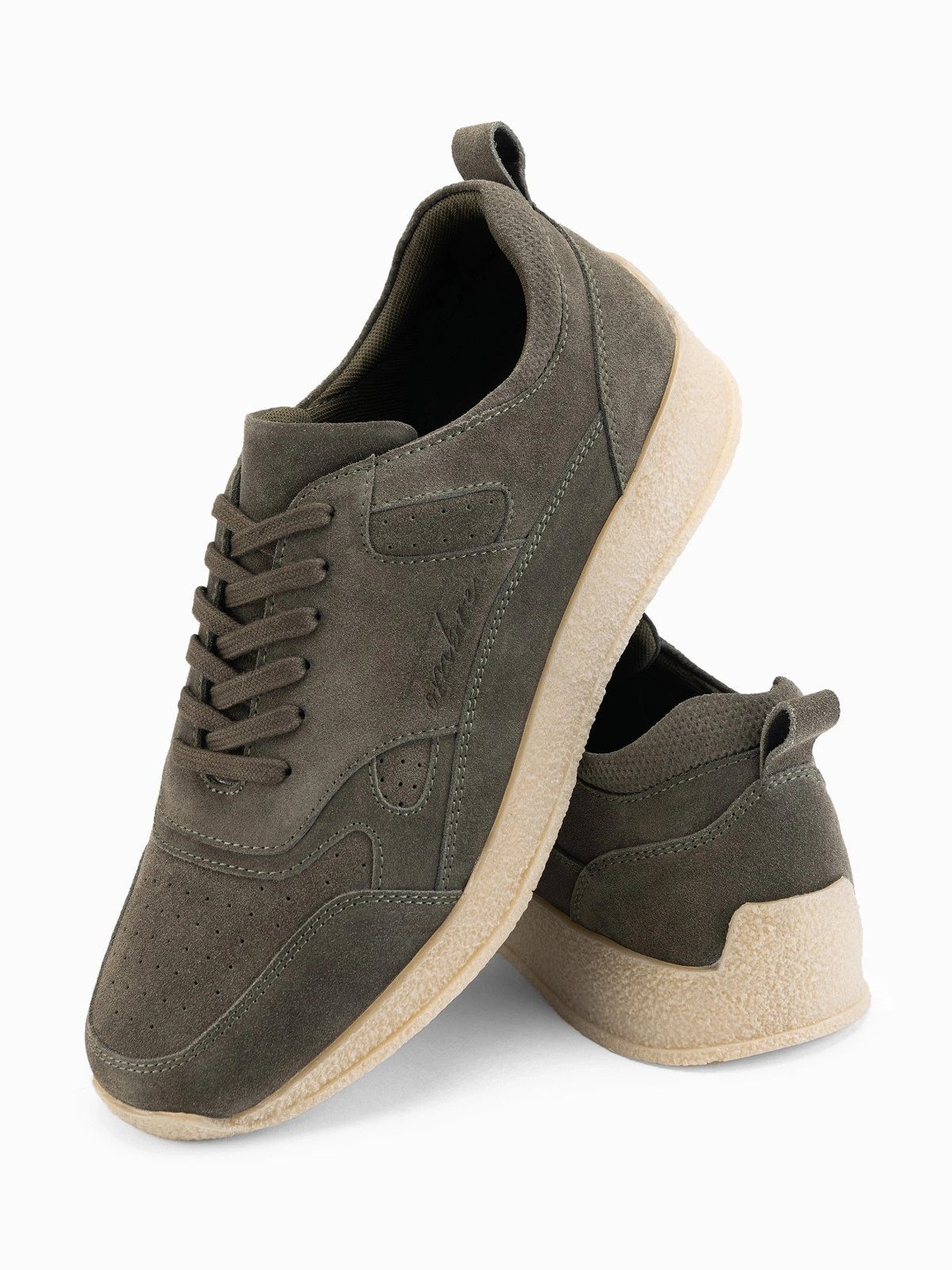 OMBRE Leichte, sportliche Herren-Sneaker aus Wildleder Sneaker atmungsaktives Mesh-Innenfutter