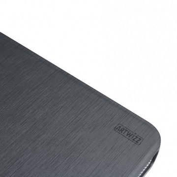 Artwizz Flip Case SmartJacket Soft-Touch Etui Schutzhülle in Metalloptik, Titan, iPhone SE (2016) / 5S / 5