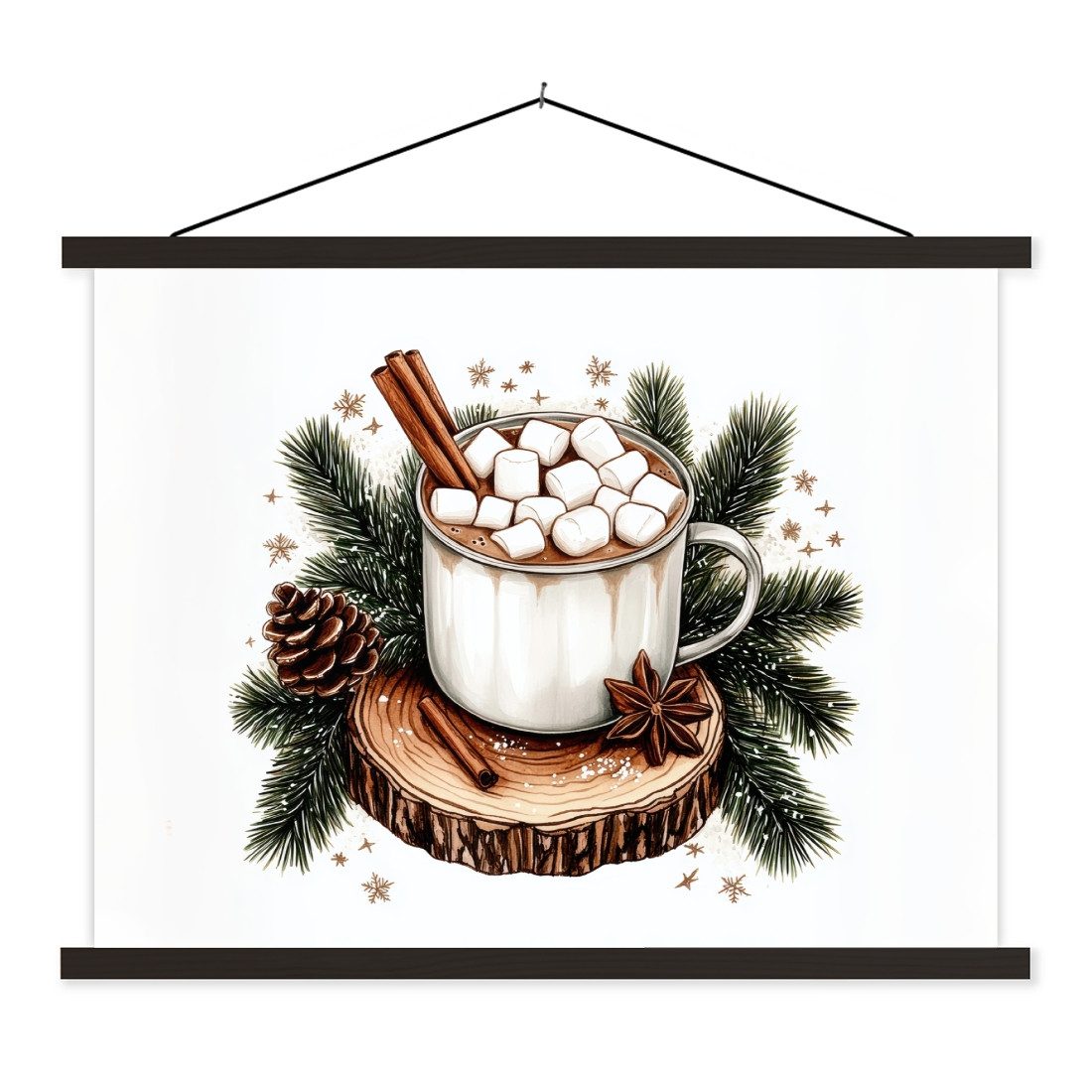 MuchoWow Poster Winter - Holz - günstig online kaufen