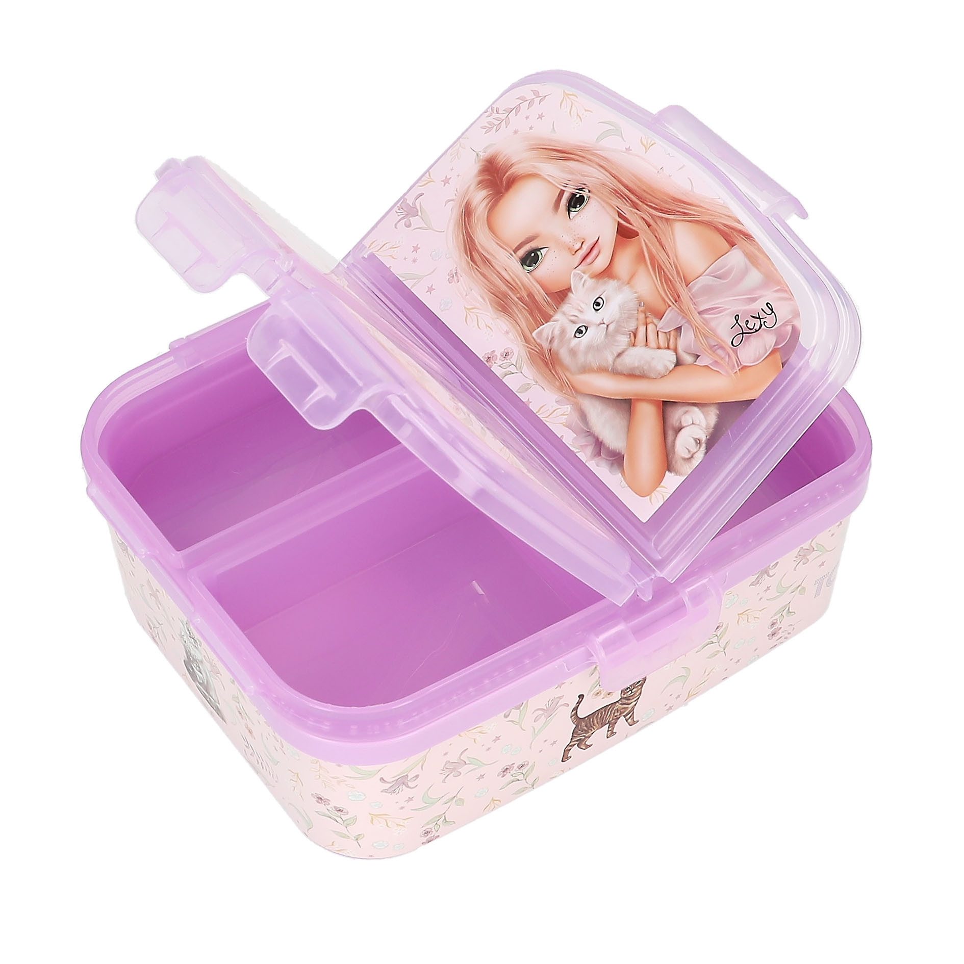 Depesche Lunchbox Top Model XL Brotdose mit Unterteilung 3 Fächer Brotbox Brotbüchse, Kunststoff