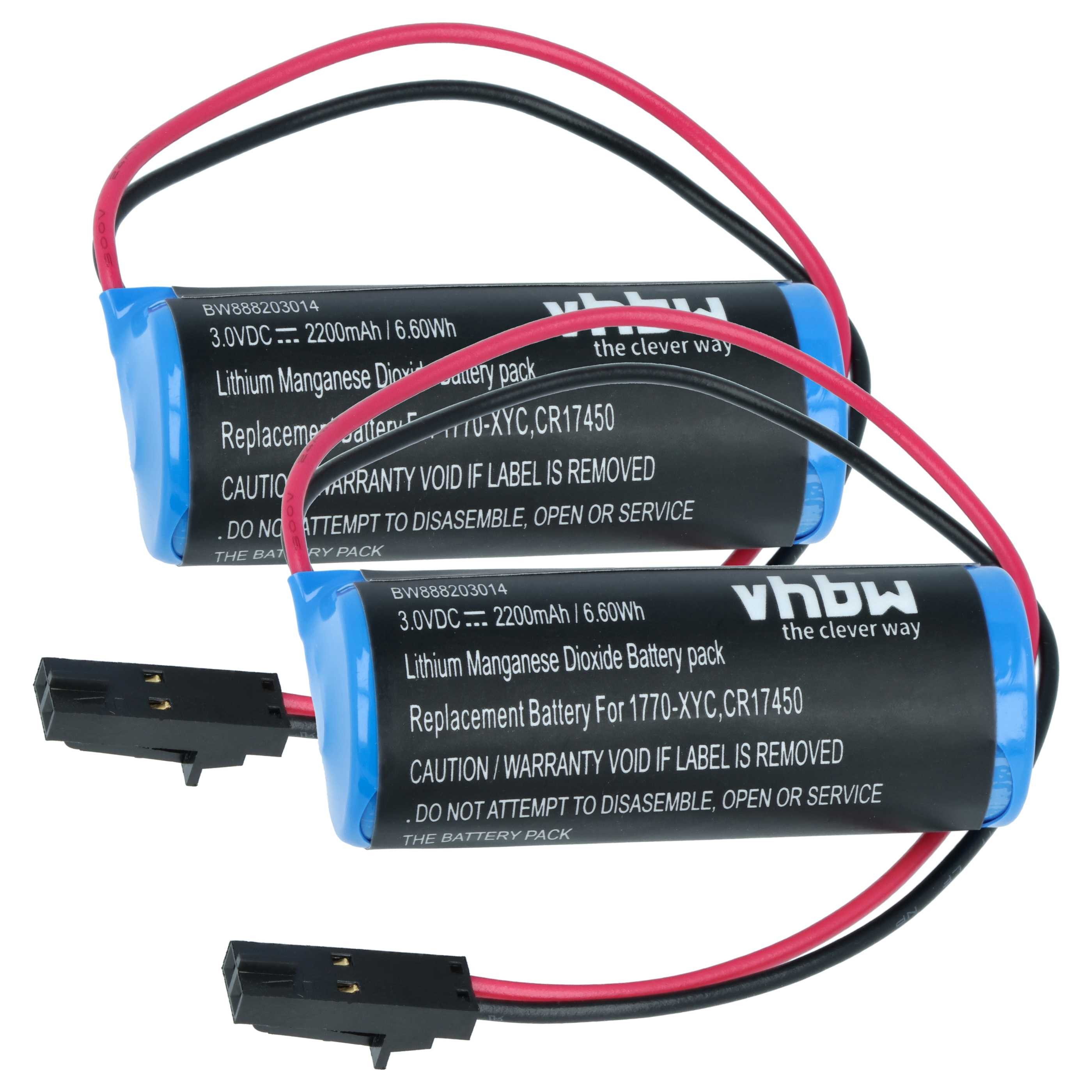 vhbw Batterie kompatibel mit Allen Bradley 1785-L11B, 1785-L16B, 1771-DMC1, Batterie, Leistungsfähige Ersatz-Batterie für speicherprogrammierbare Steuerung