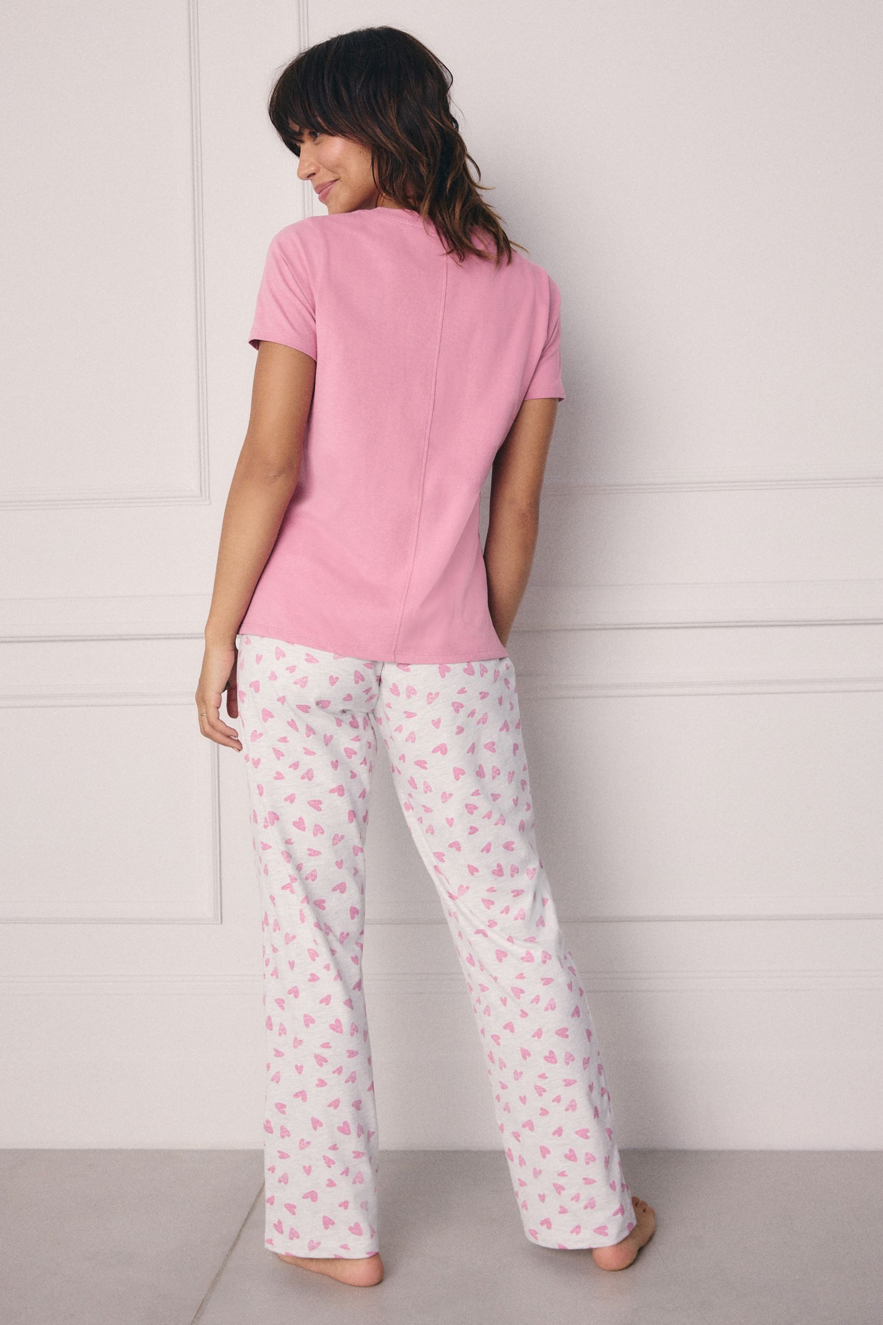 Next Pyjama Kurzarm-Schlafanzug aus 100 % Baumwolle (2 tlg) günstig online kaufen