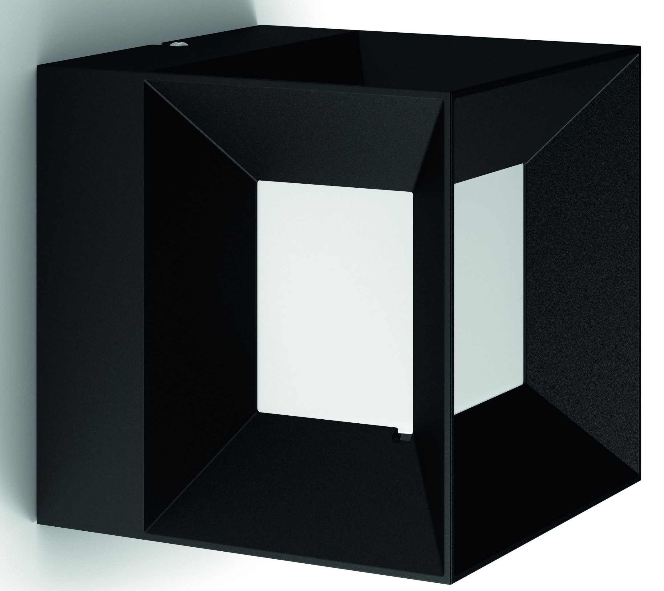 Philips LED Außen-Wandleuchte myGarden Parterre, 800lm, Schwarz, LED fest integriert, Warmweiß