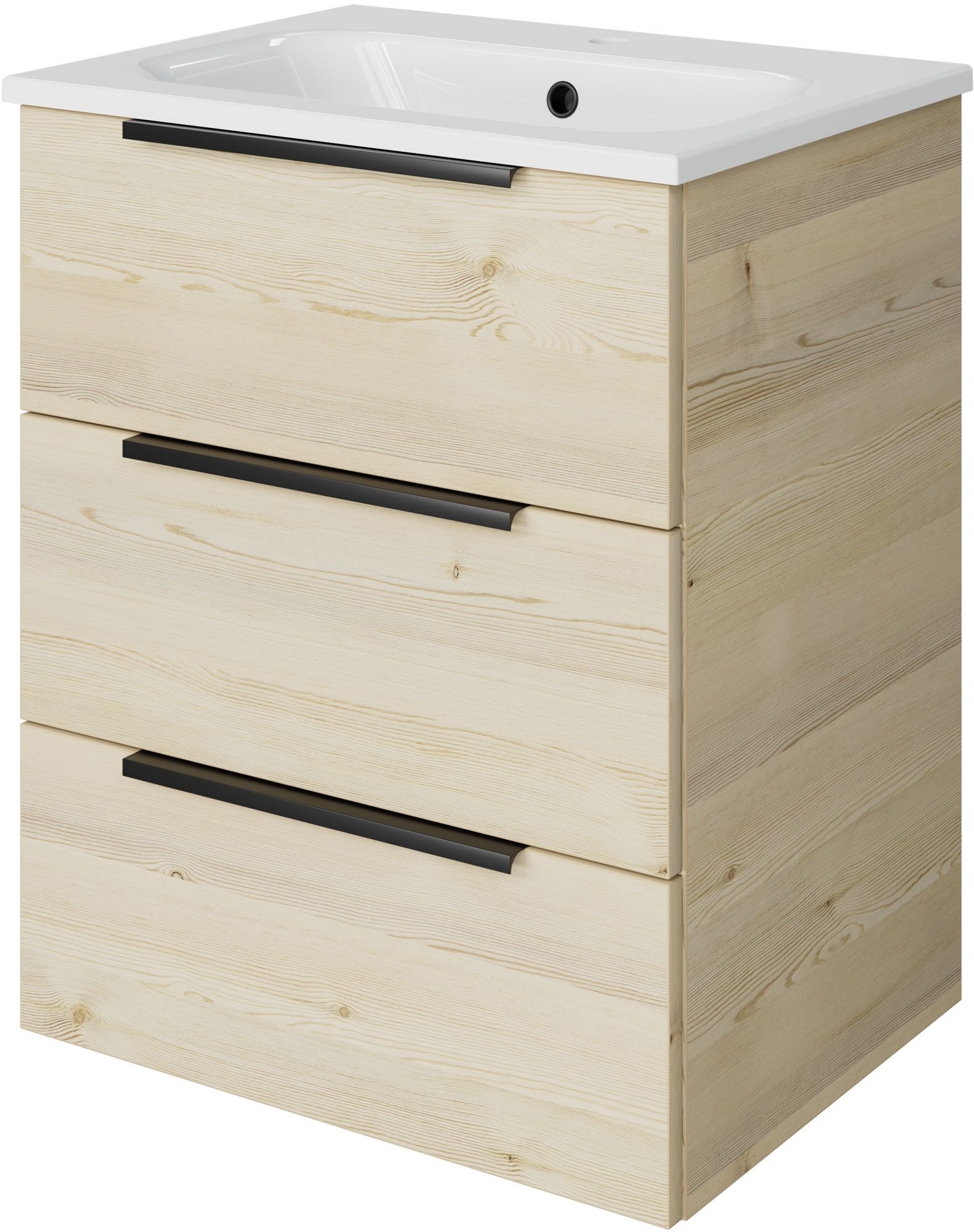 Saphir Badmöbel-Set Mineralmarmor-Waschtisch mit Waschtischunterschrank, (2-St)