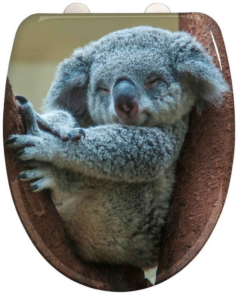 WENKO WC-Sitz Koala, mit Softclose, aus Duroplast