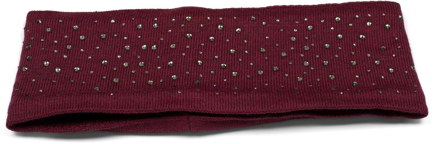 styleBREAKER Stirnband Feinstrick Stirnband mit Strass günstig online kaufen