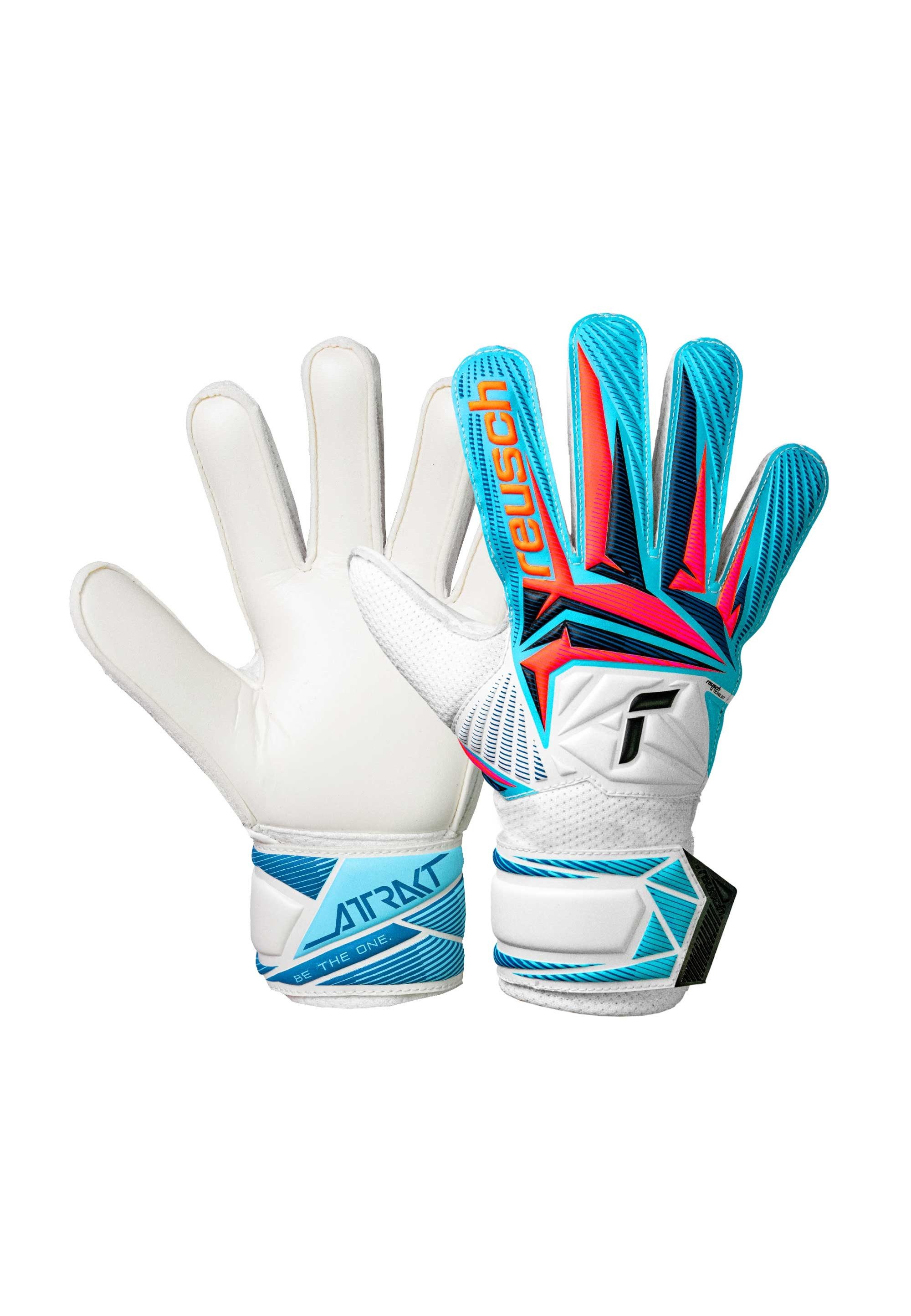 Reusch Torwarthandschuhe Attrakt Solid Junior mit hochelastischem, sicherem Verschluss