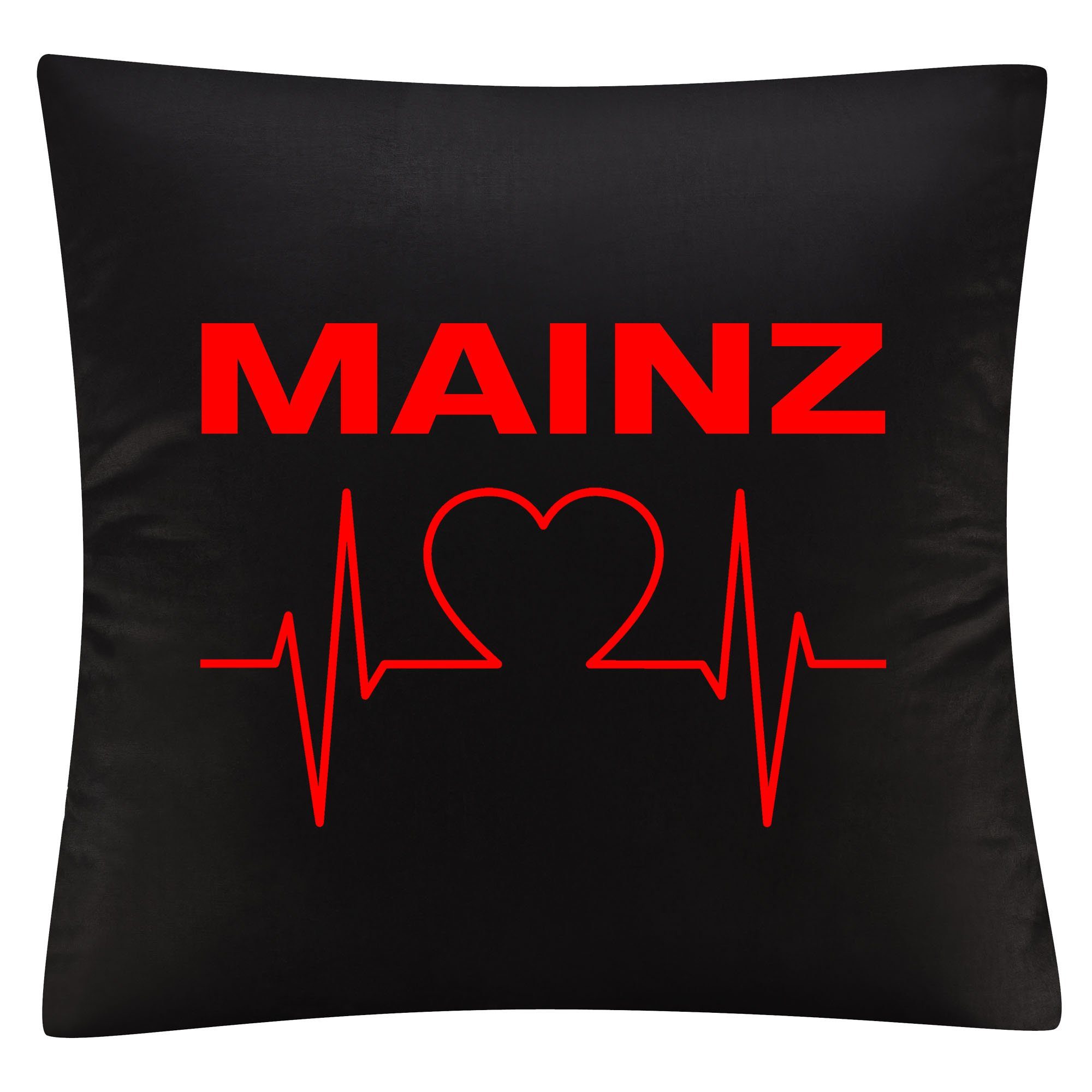 multifanshop Kissenbezug Mainz - Herzschlag - Kissen