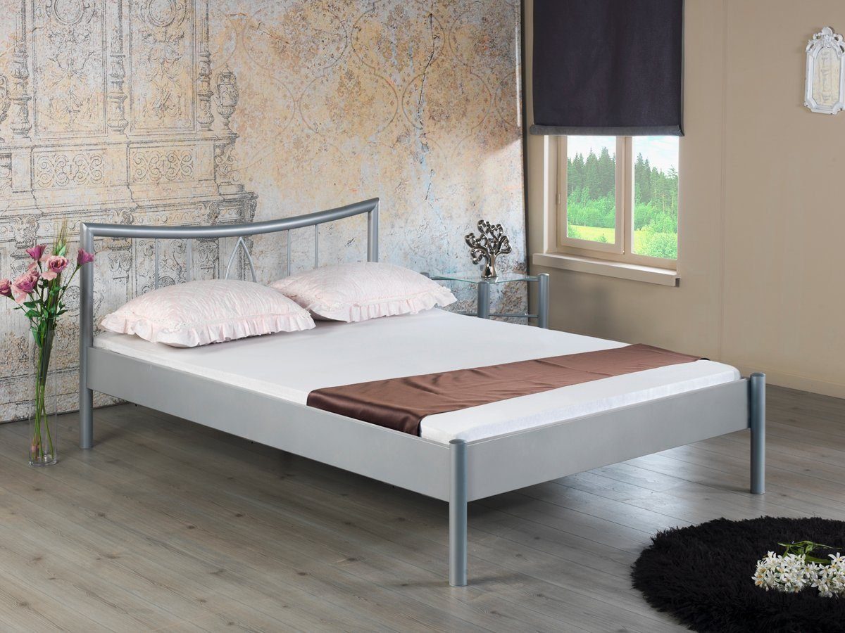 BedBox Metallbett Hanna mit klassischem Kopfteil, günstig online kaufen