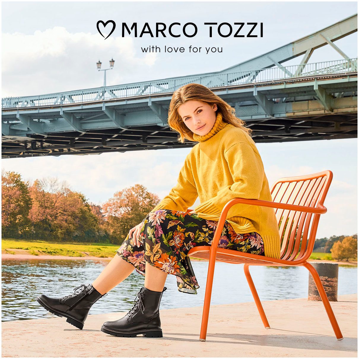 MARCO TOZZI Schnürstiefelette Blockabsatz, Schnürboots in veganer Verarbeitung