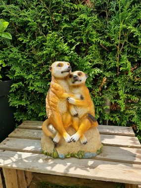 Kremers Schatzkiste Gartenfigur Gartenfigur Erdmännchen Liebespaar 30 cm Deko für draussen