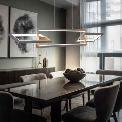 WOFI LED Pendelleuchte, Leuchtmittel inklusive, Warmweiß, Pendelleuchte Hängelampe Wohnzimmer Designlampe