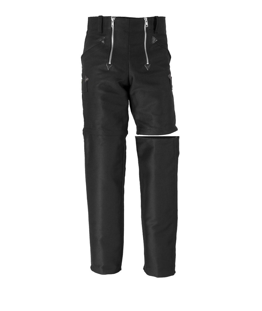 JOB Arbeitshose Zunfthose Schwarz – 2in1 Hose mit abnehmbaren Beinen